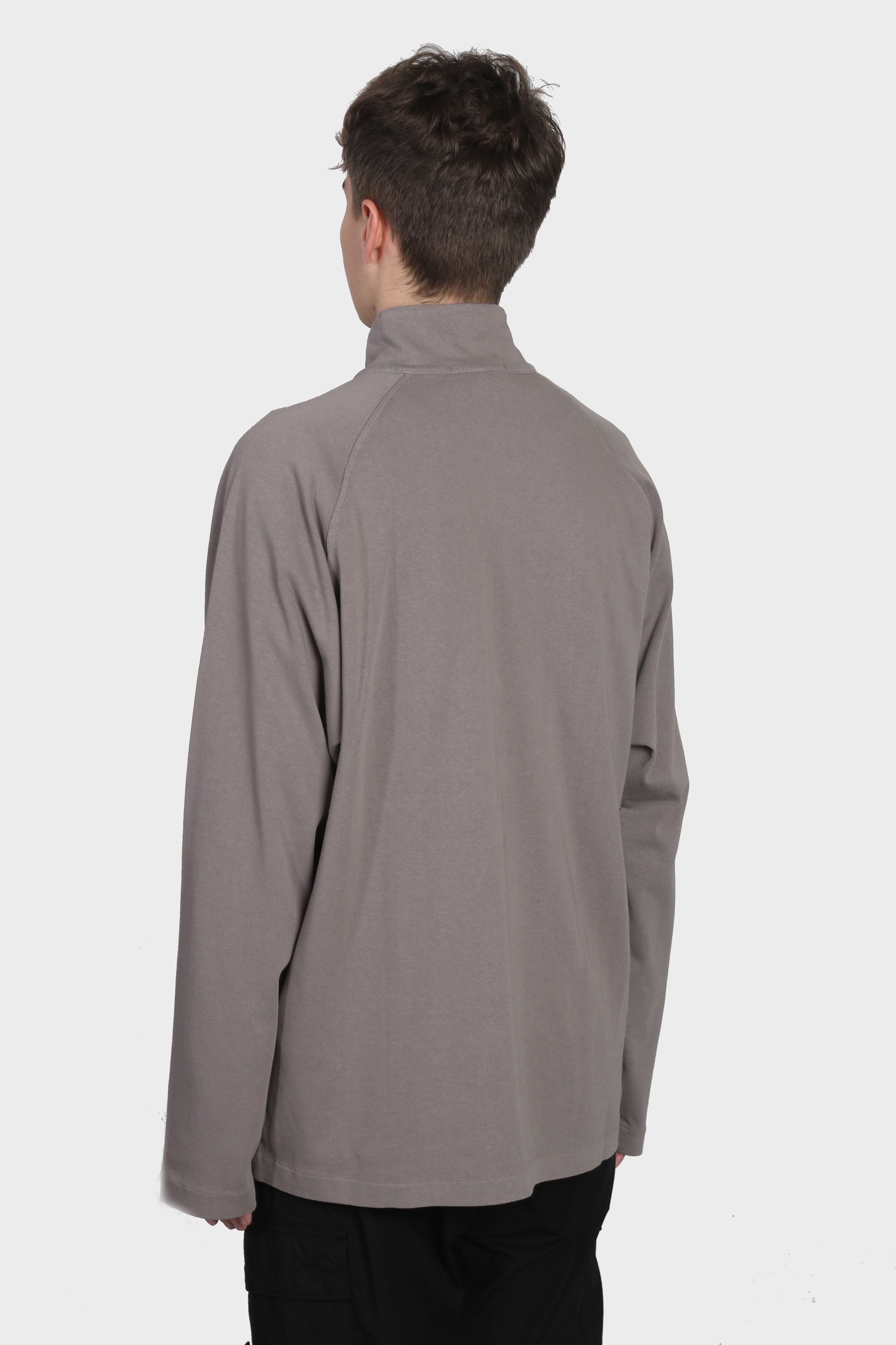 STONE ISLAND Stamp Half Zip Longsleeve in Brown S