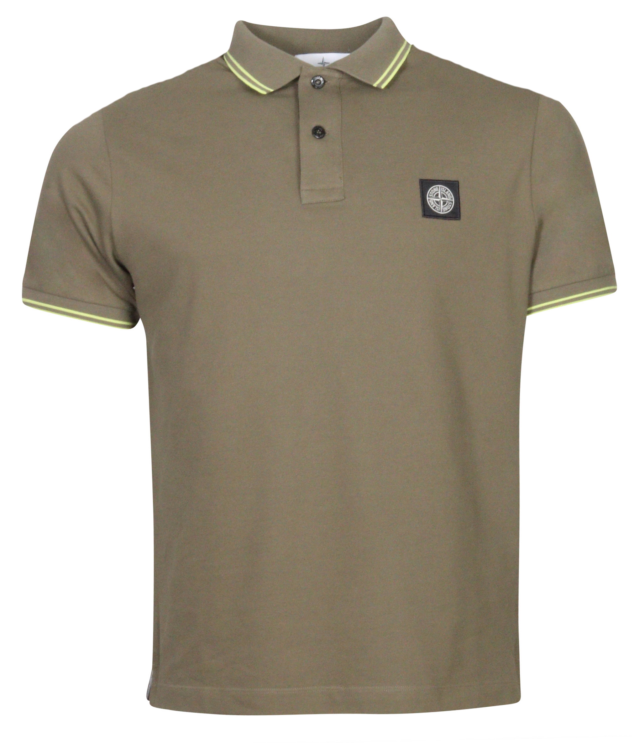 Stone Island Poloshirt Olive/Yellow