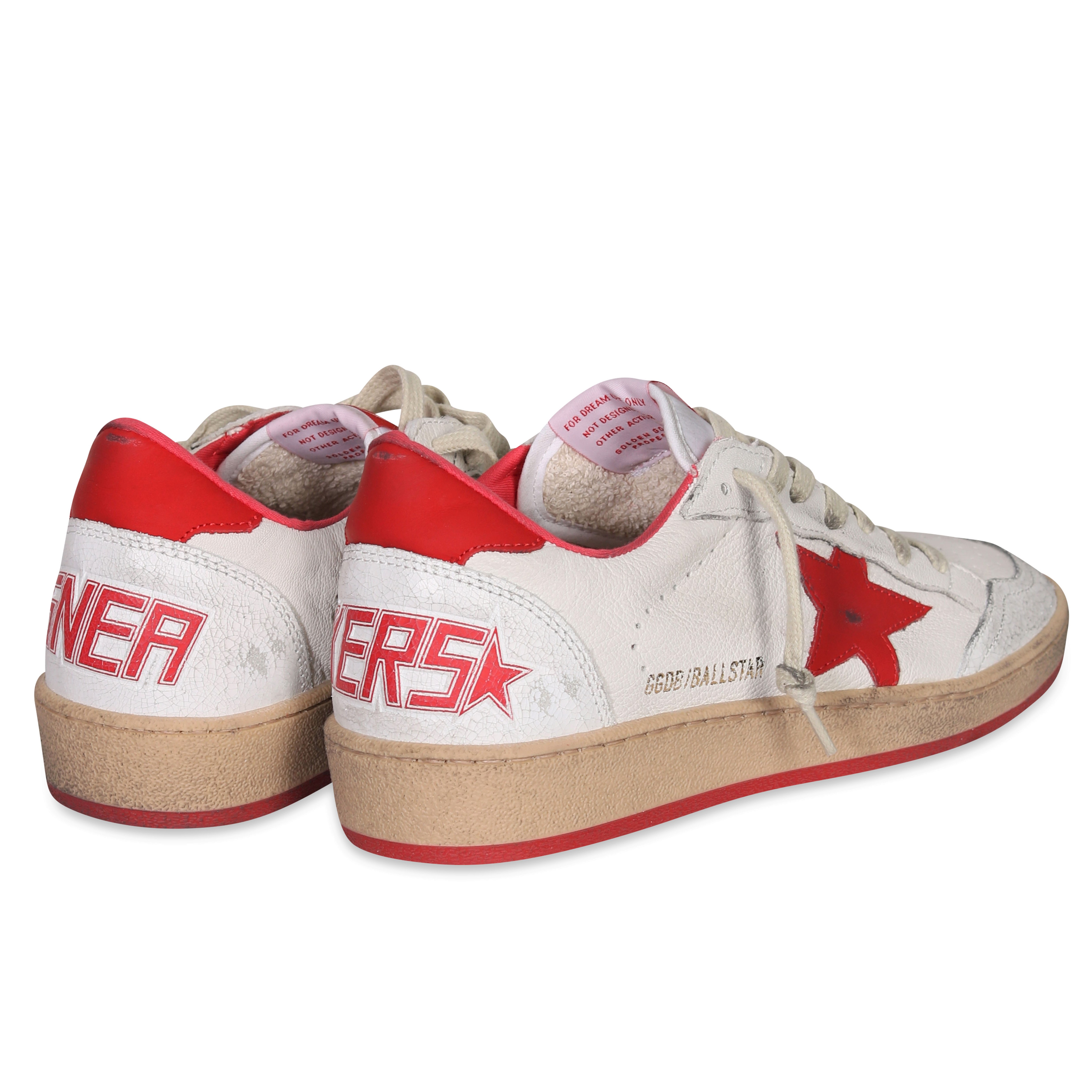 Golden Goose Sneaker Ballstar White/Red