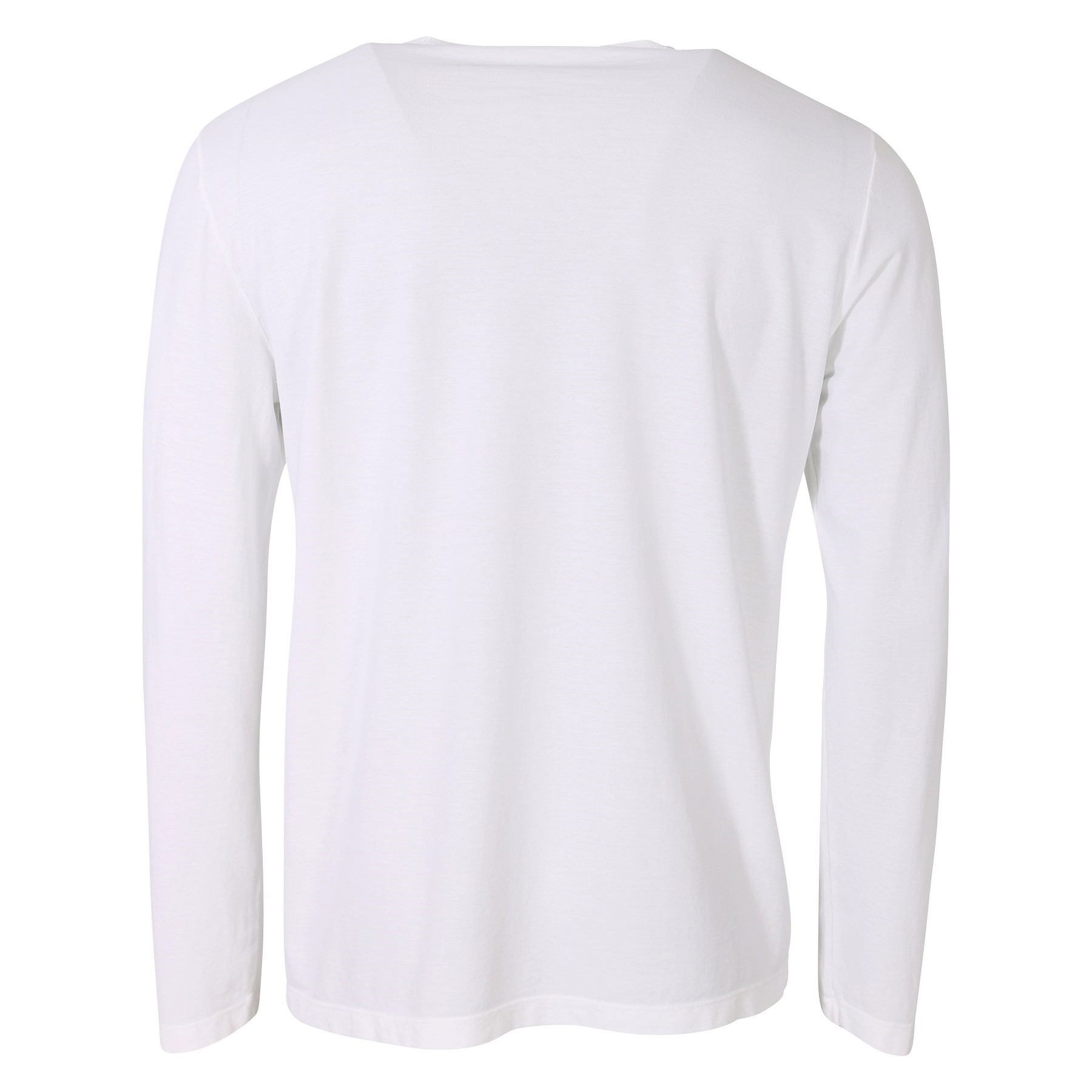 TRANSIT UOMO Light Cotton Longsleeve in Optical White 3XL