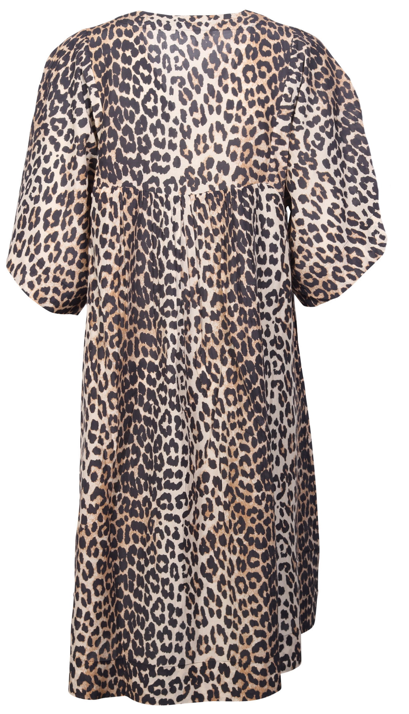 Ganni Cotton Silk Dress Leo