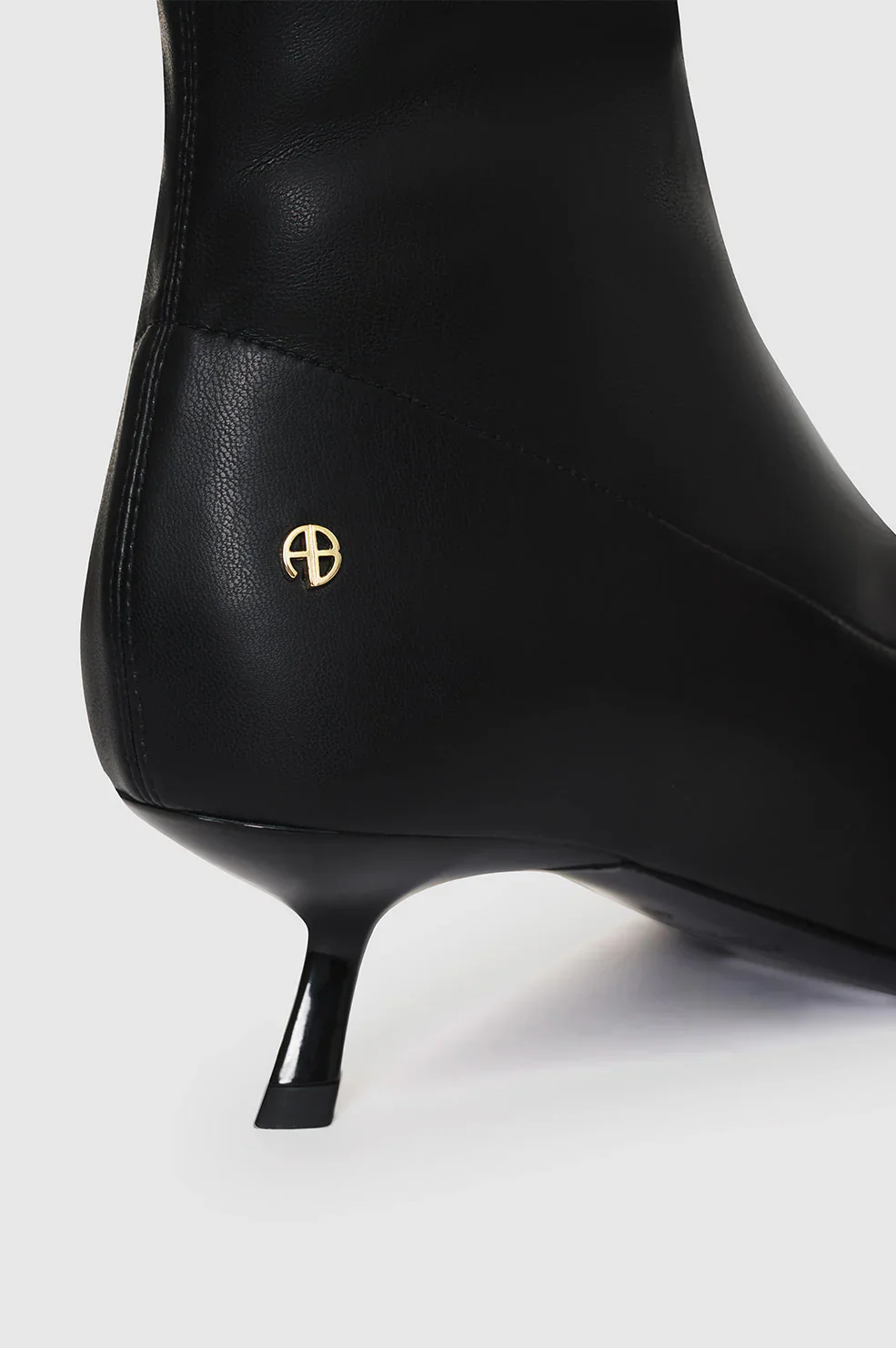 ANINE BING Kitten Heel Bootie in Black