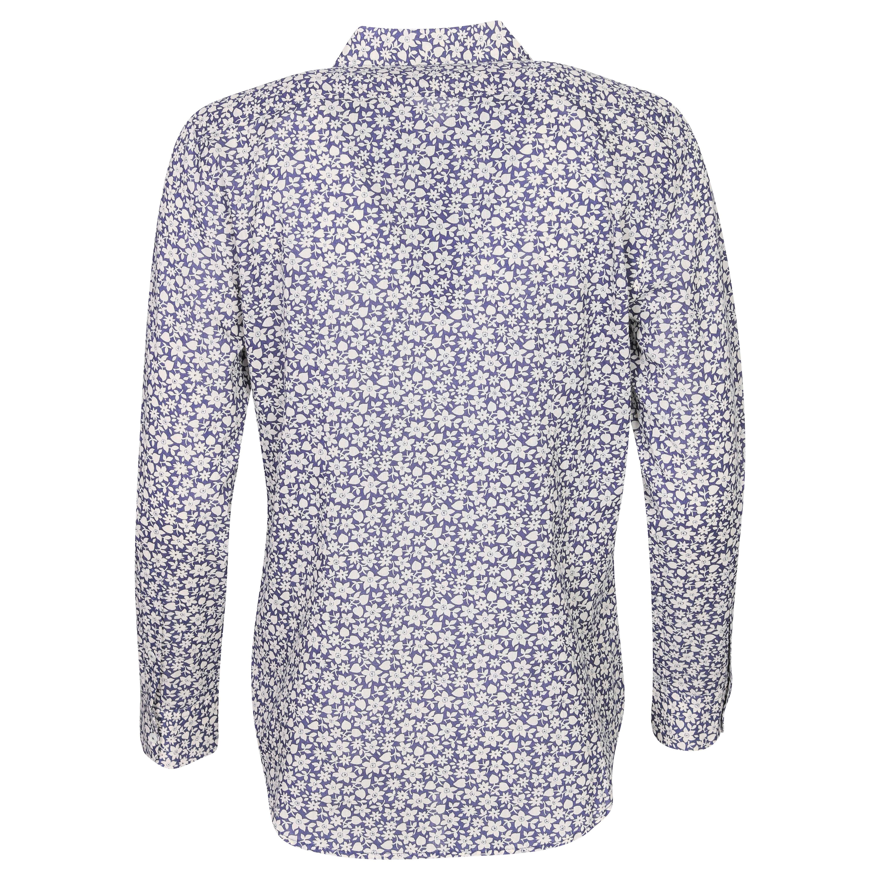 Nili Lotan Blouse Kate Blue/White Flowers XS