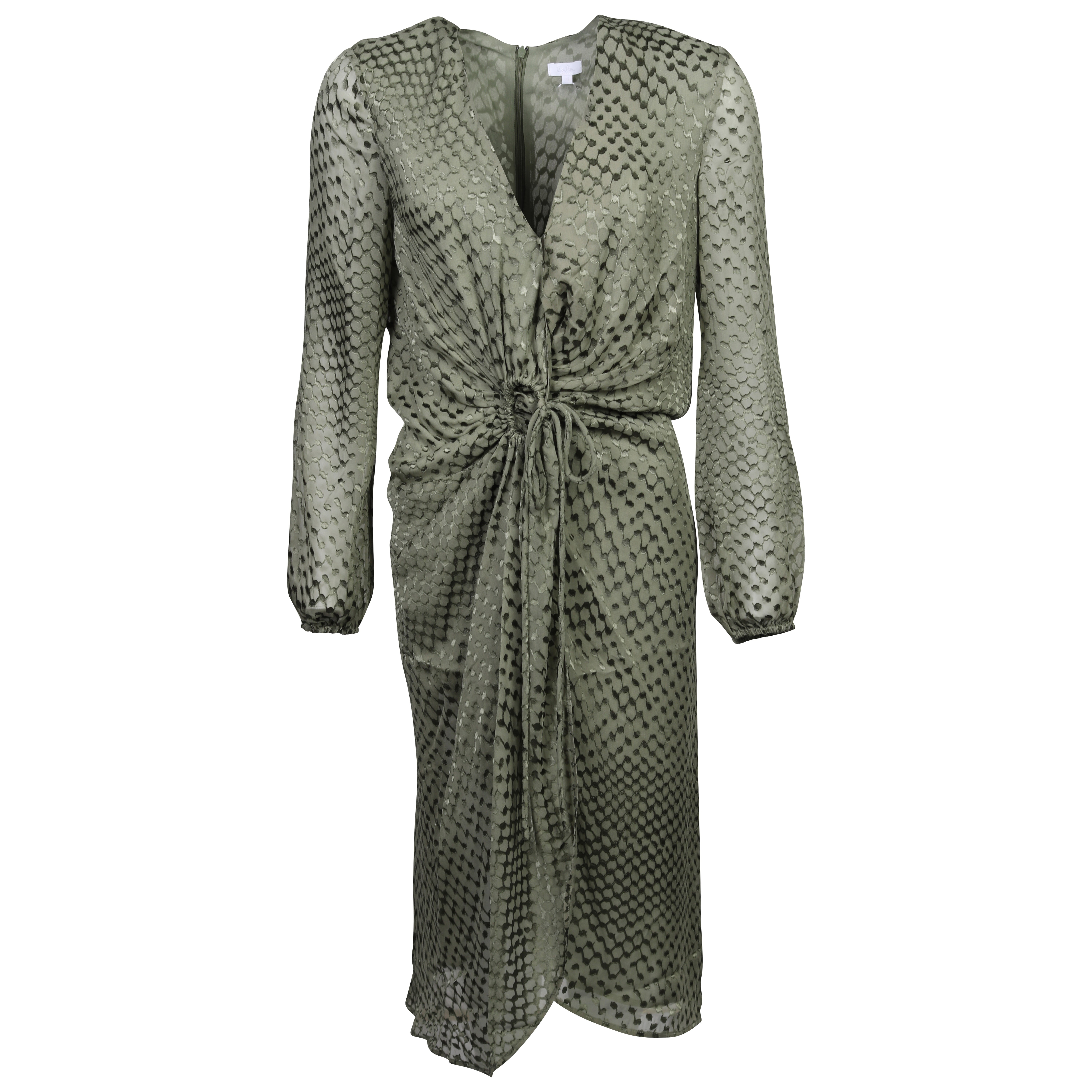 Lala Berlin Dama Dress Olive Devoré