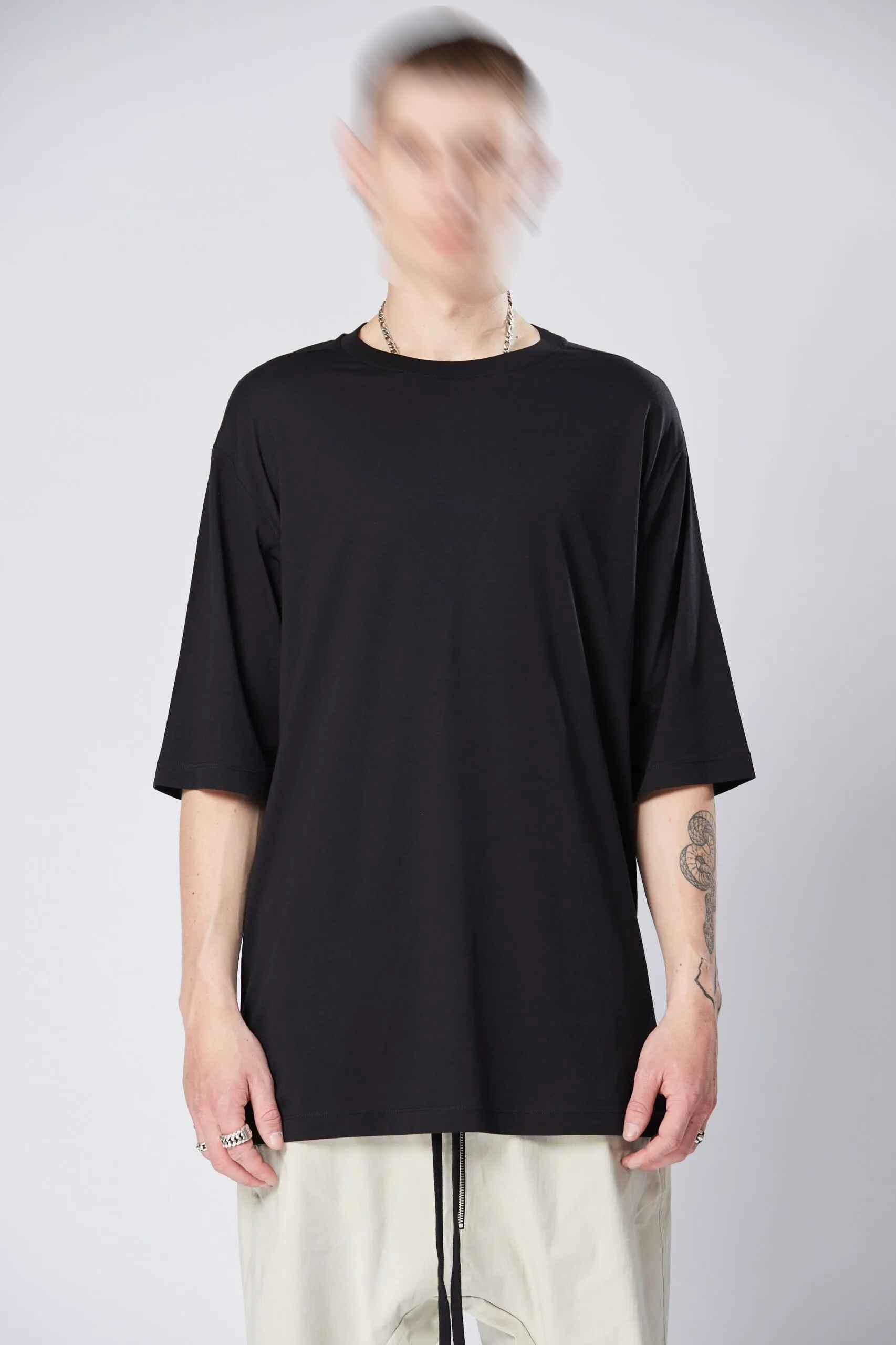 THOM KROM Oversize T-Shirt in Black L