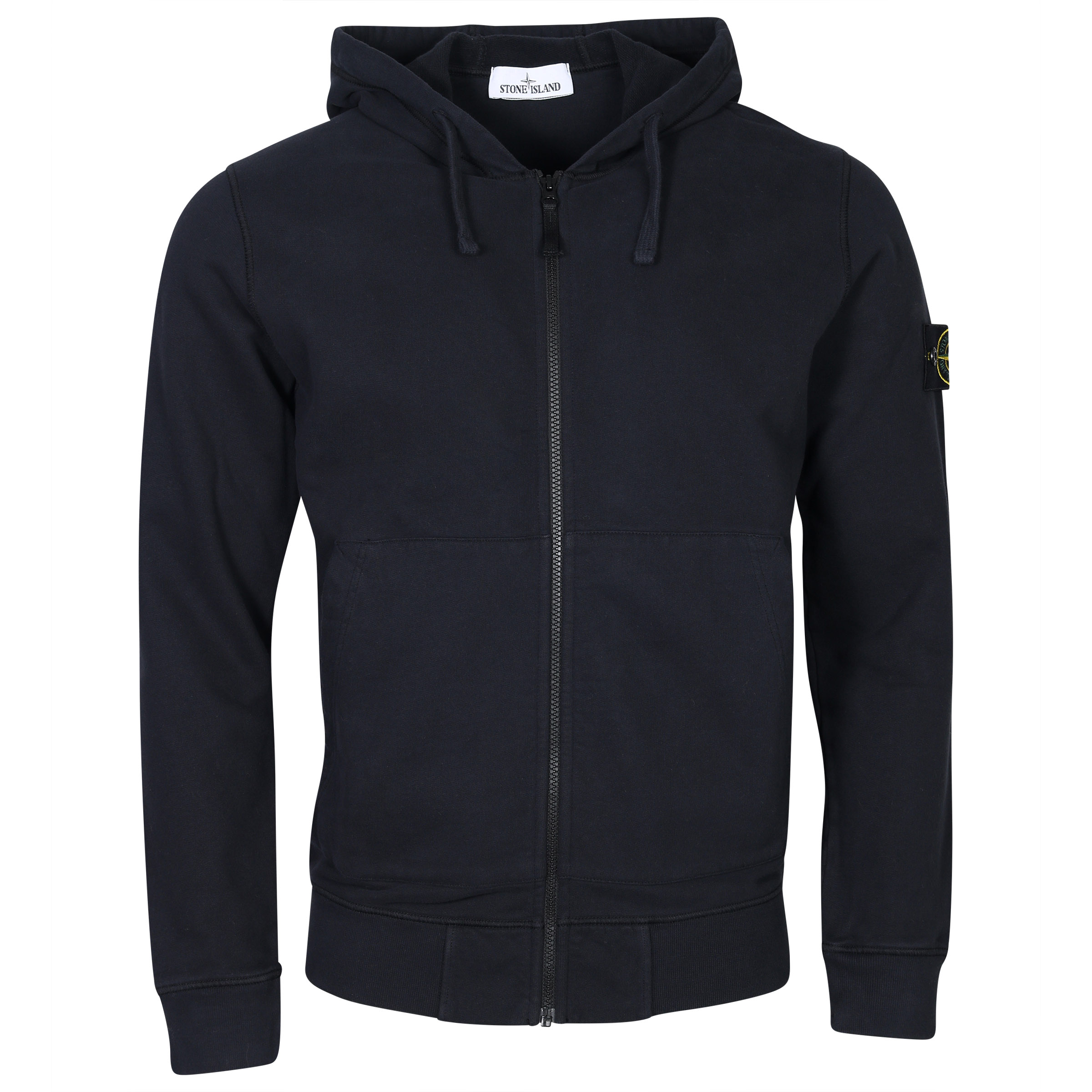 Stone Island Hooded Zip Sweatjacket Navy