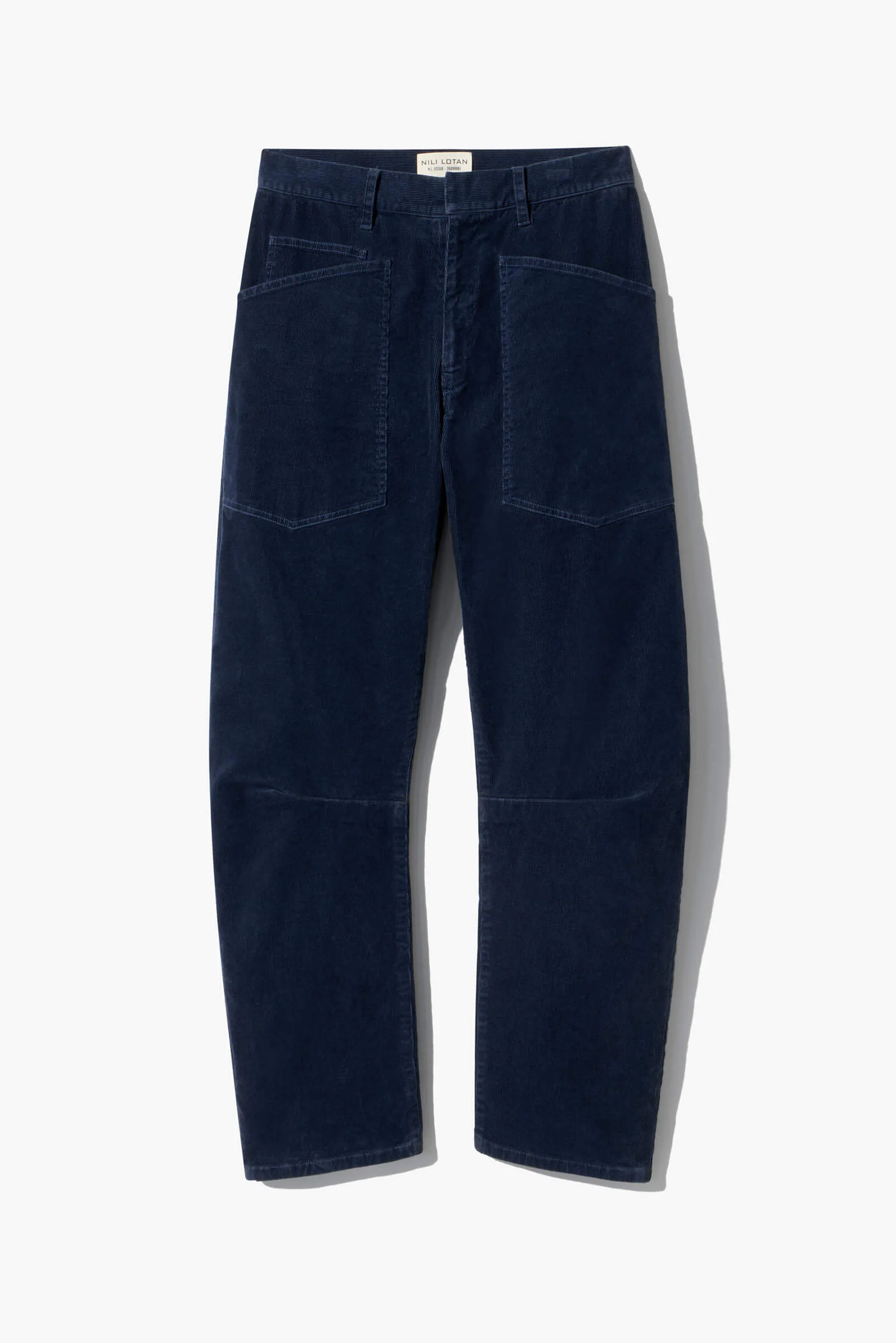 NILI LOTAN Shon Corduroy Pant in Service Blue