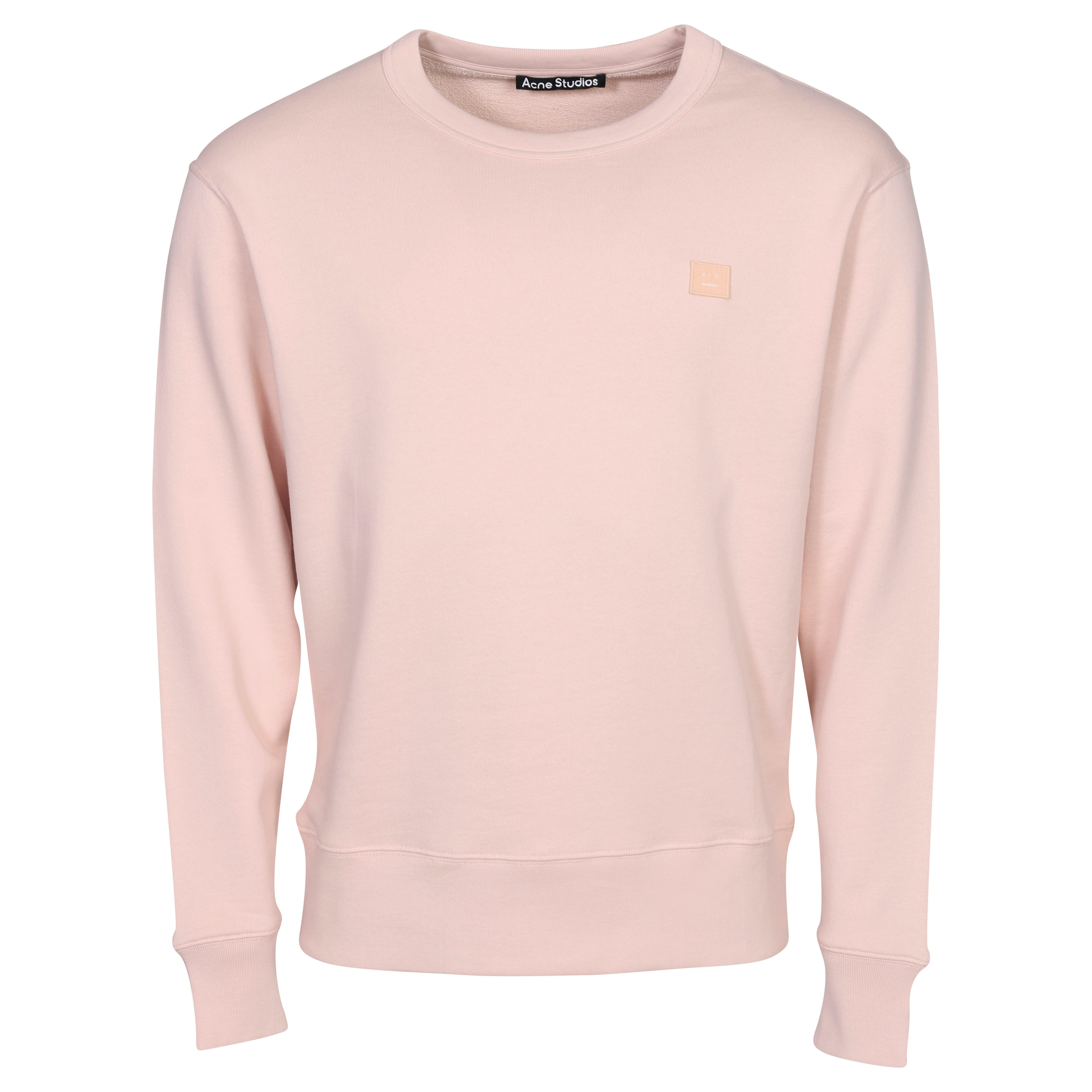 Acne Studios Face Sweatshirt in Powder Pink