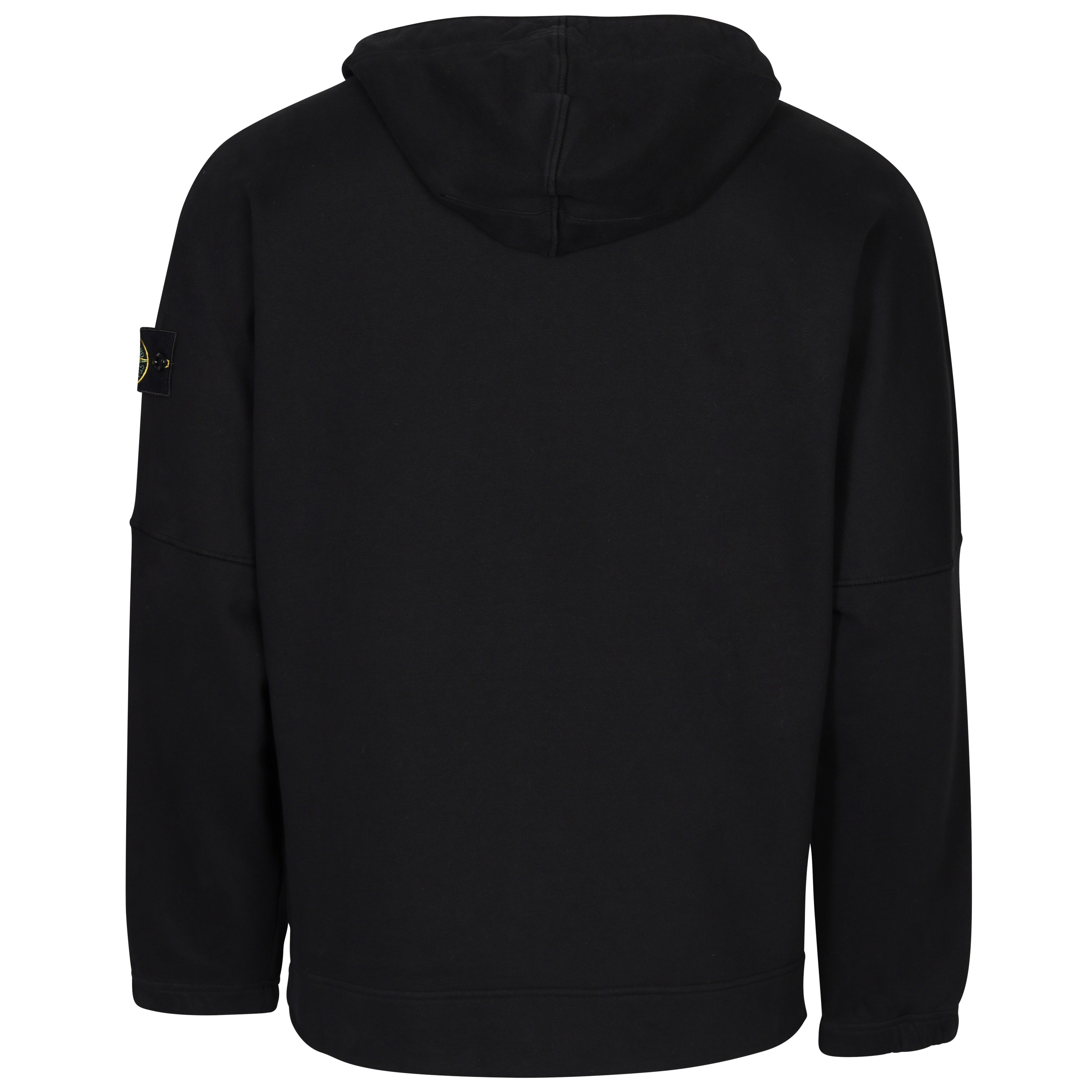 Stone Island Hooded Sweat Jacket in Black