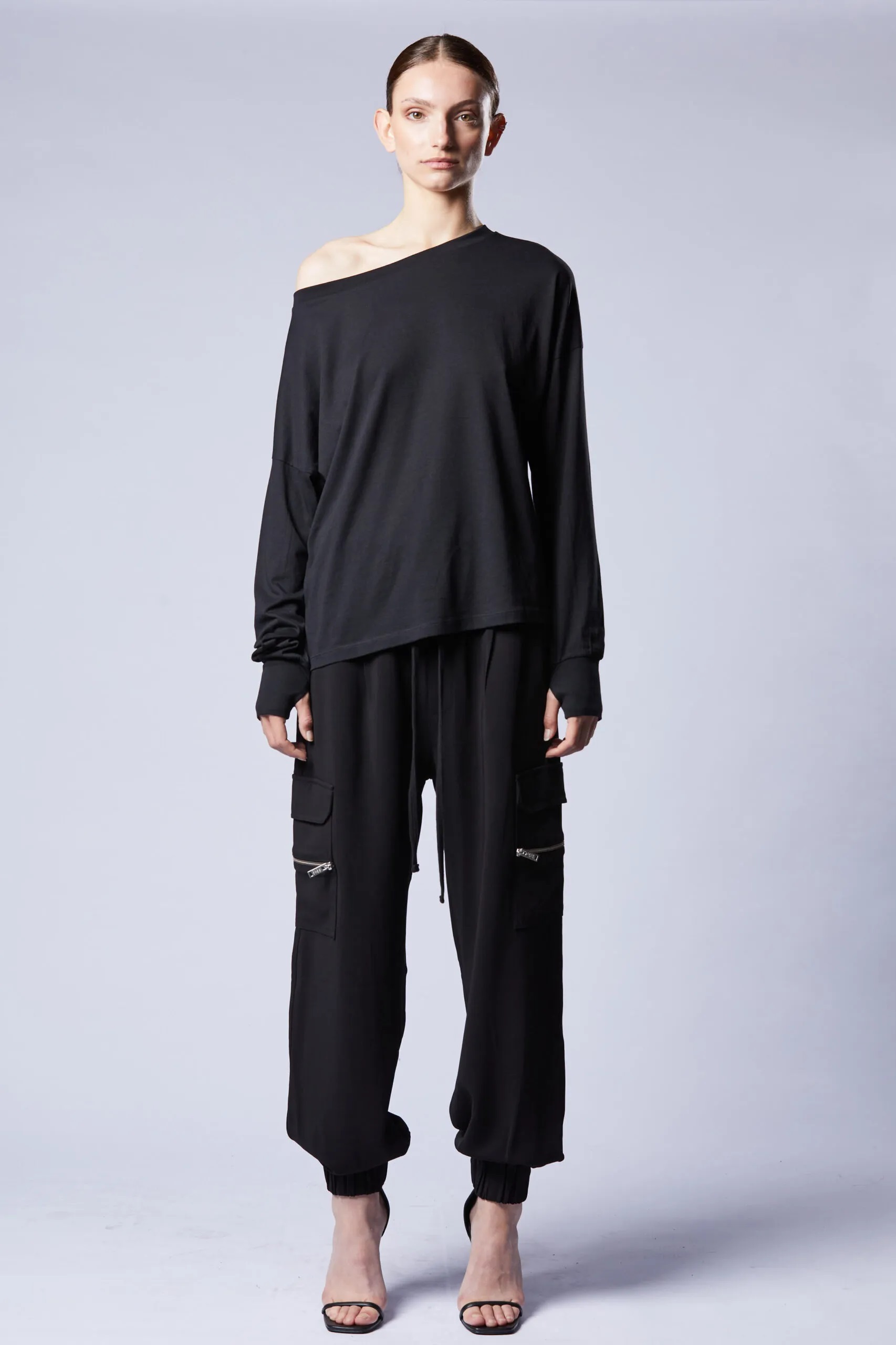 THOM KROM Oversize Longsleeve in Black XS