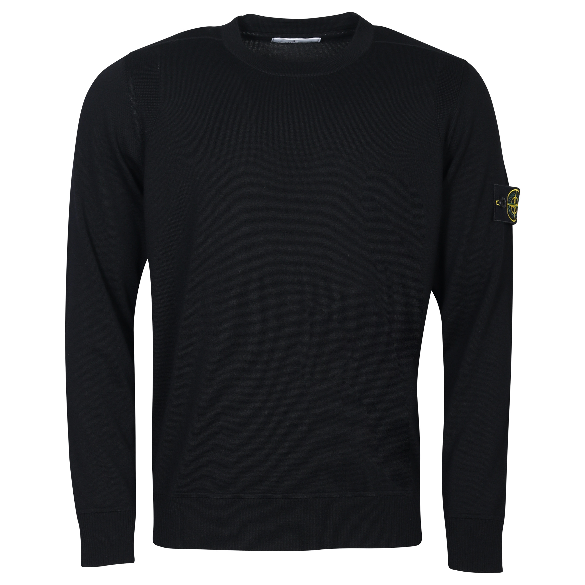Stone Island Crew Neck Knit Sweater Black