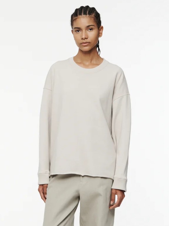 6397 Slouchy Crew Sweatshirt in Pebble L