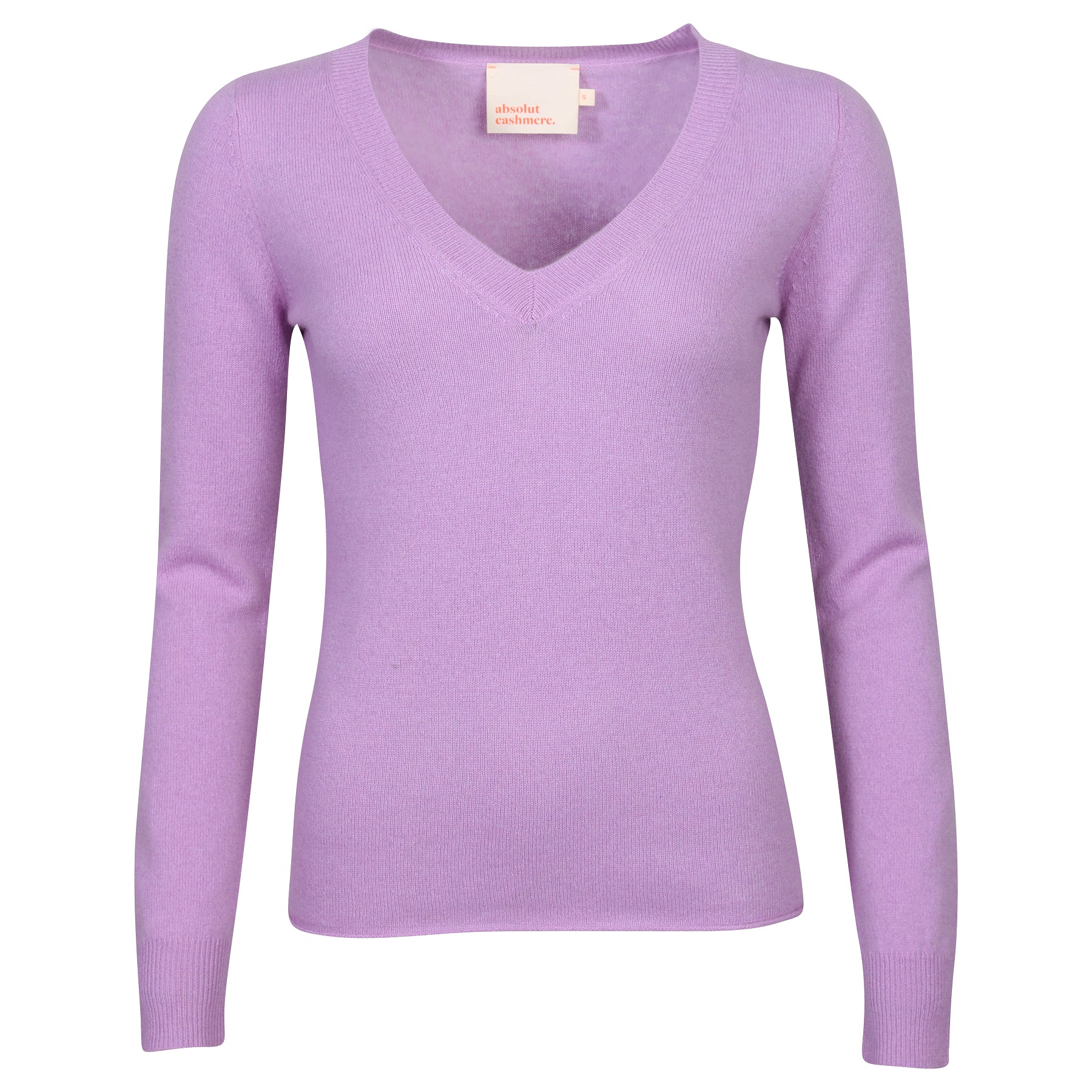 Absolut Cashmere Fitted V-Pullover in Lilac