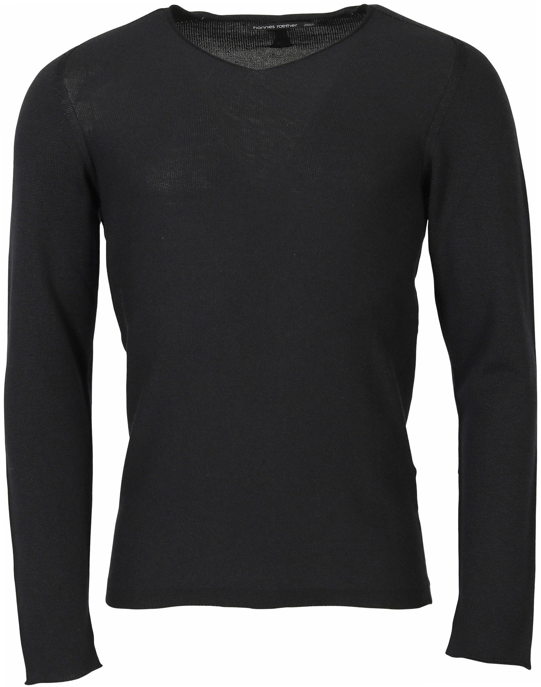 Hannes Roether Knit Pullover Dark Blue/Black