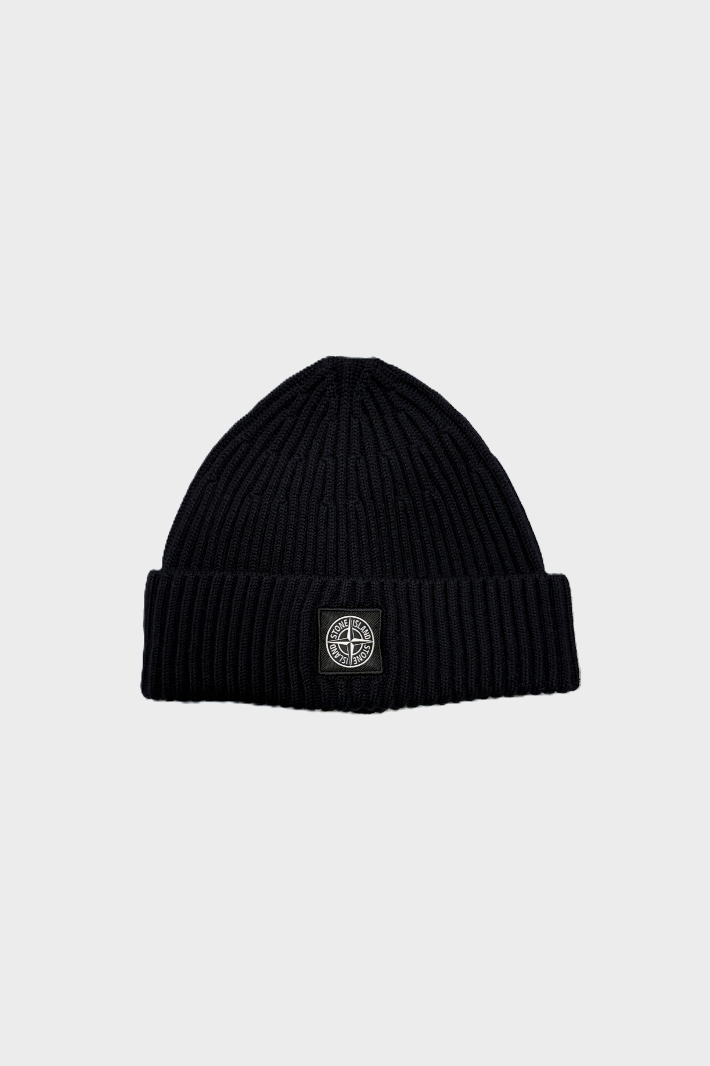 STONE ISLAND Knit Beanie in Navy STONE ISLAND Knit Beanie in Navy