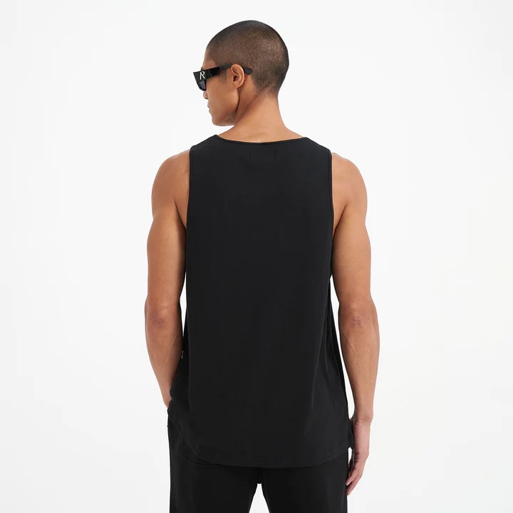 REPRESENT Rib Muscle Shirt in Black L