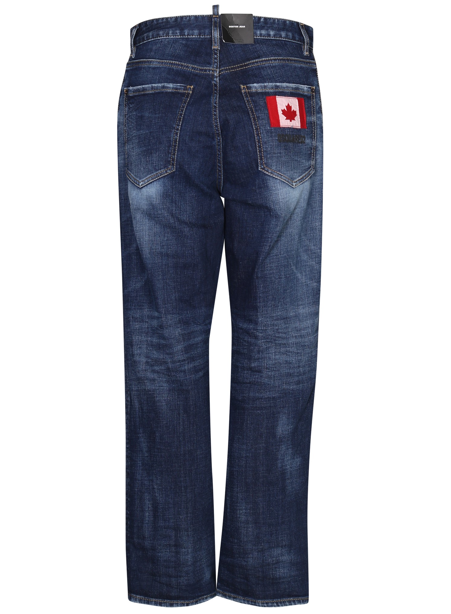 DSQUARED2 Boston Jeans in Washed Dark Blue