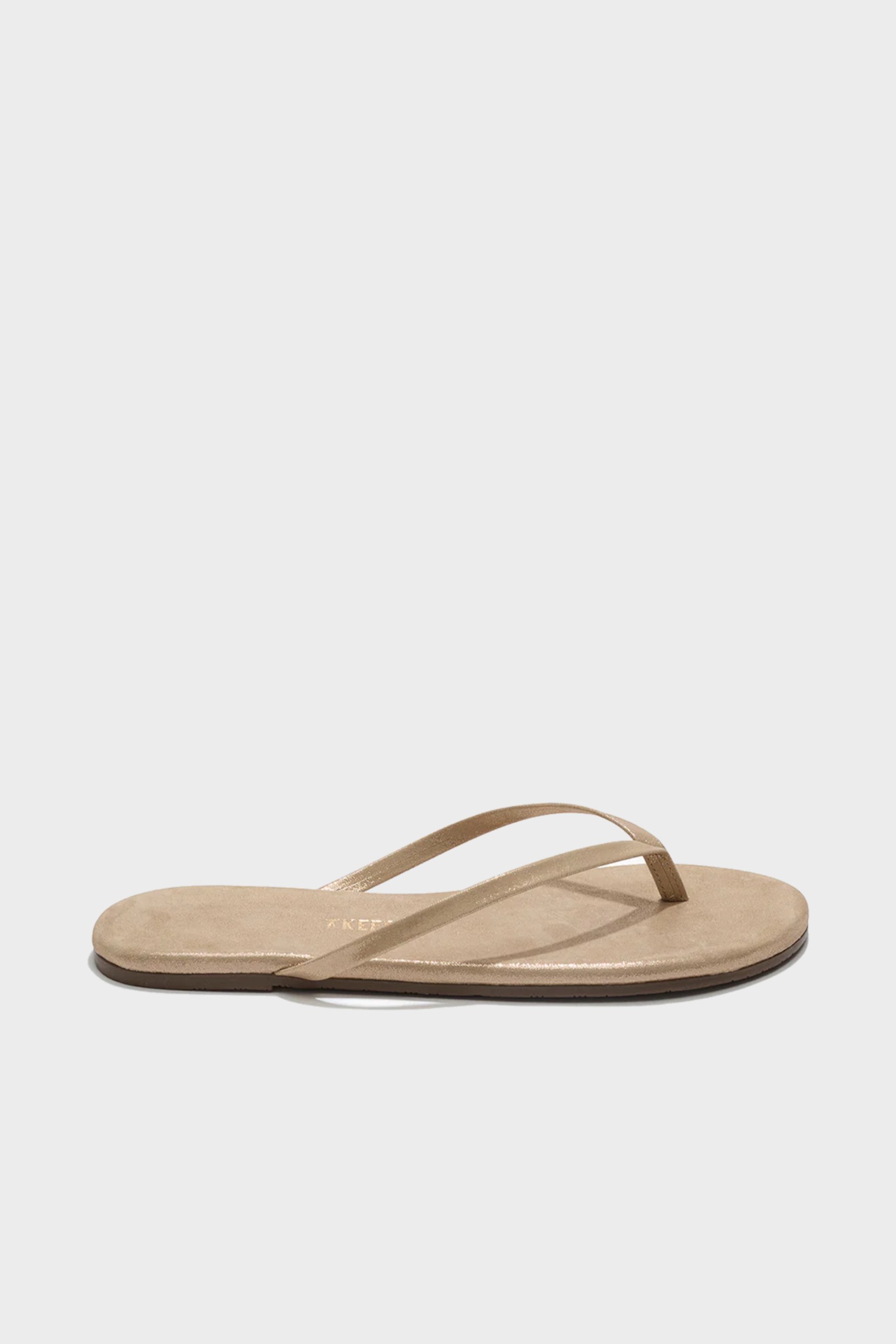 TKEES Lily Glitter Flip Flop in Pink Pearl
