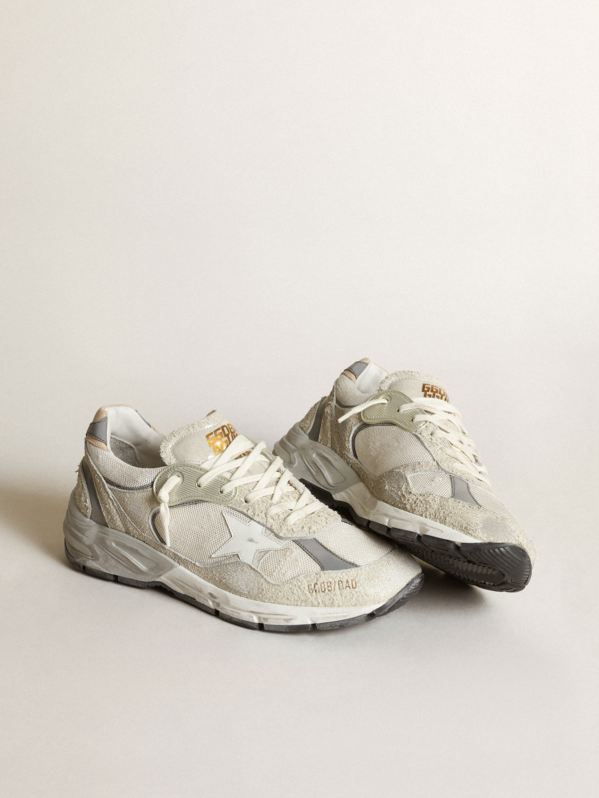 Golden Goose Sneaker Running Dad Star White Silver