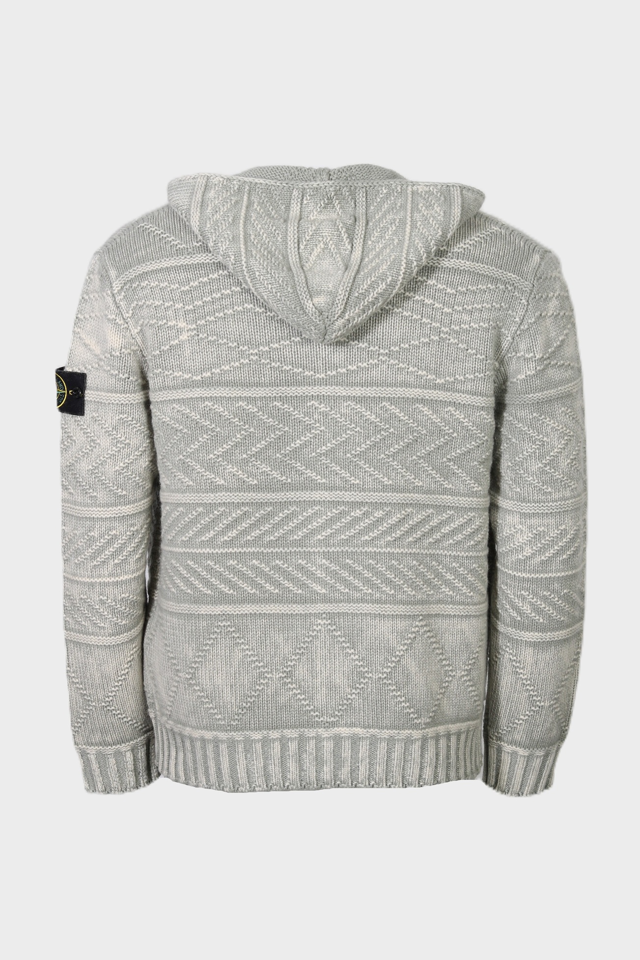 STONE ISLAND Heavy Cashmere Hoodie in Olive