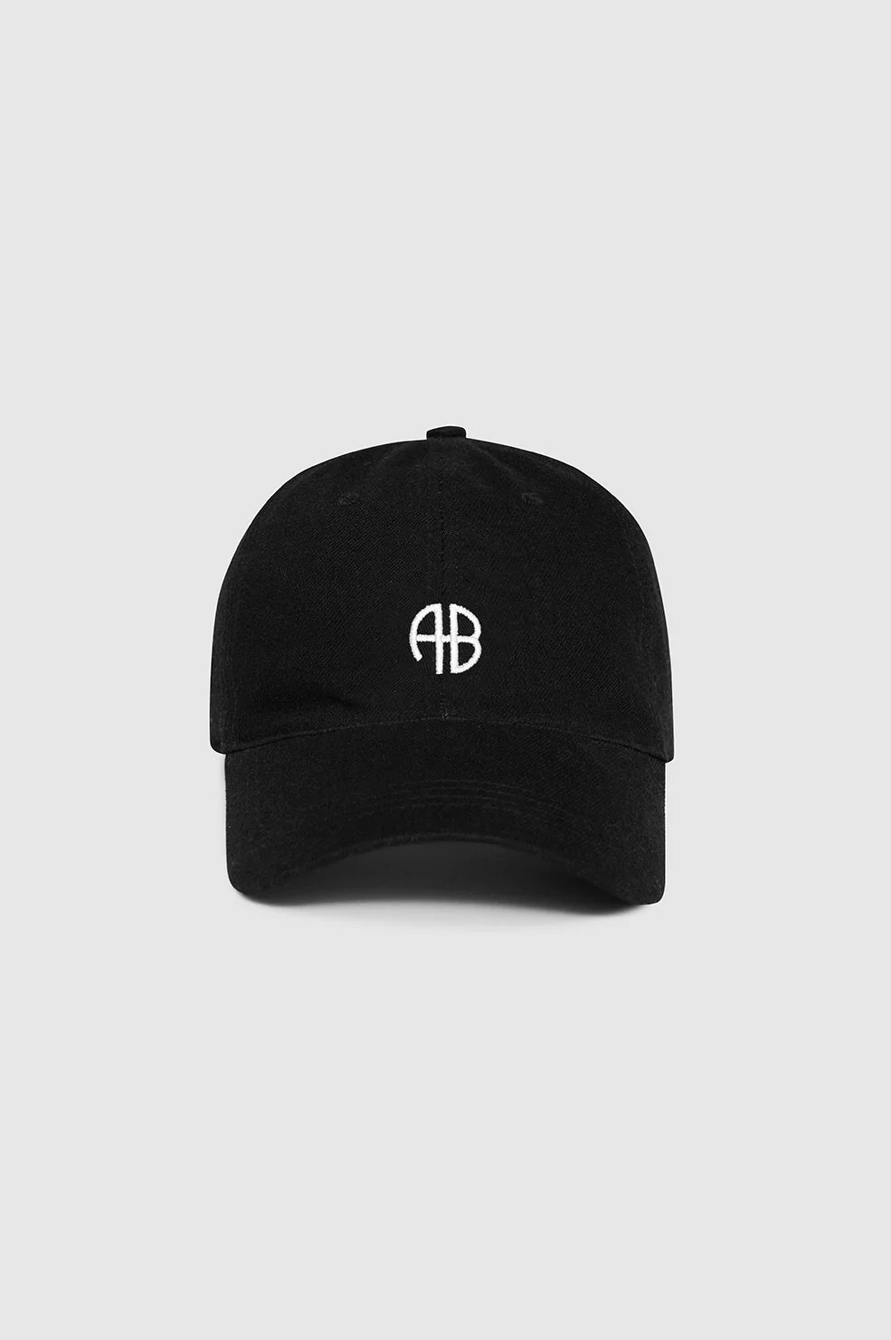 ANINE BING Baseball Cap in Black Denim