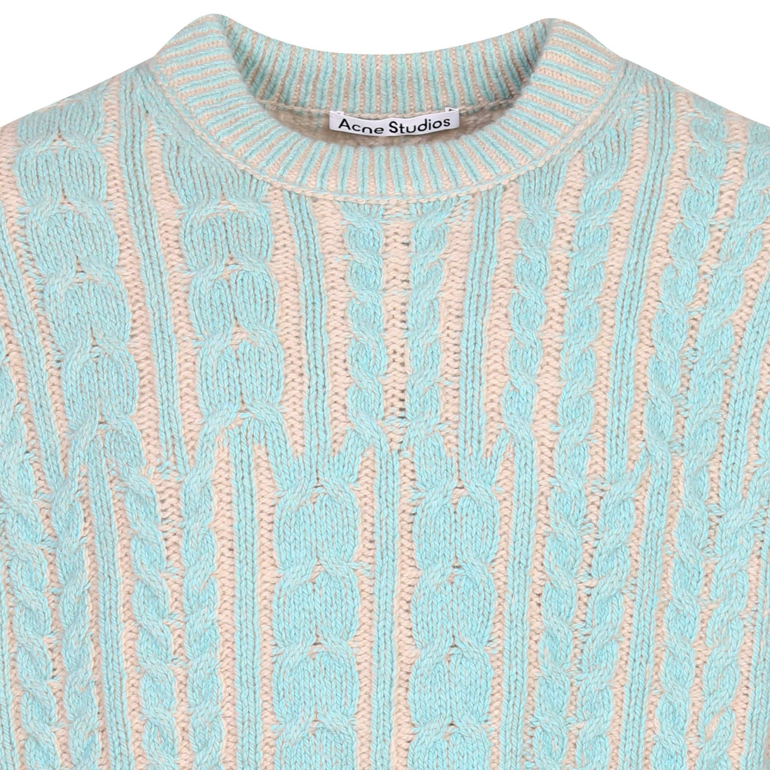 Acne Studios Knit Pullover in Turquoise Blue