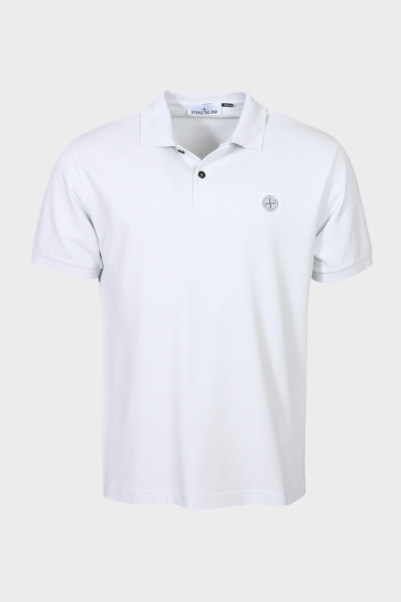 STONE ISLAND Pique Polo Shirt Regular Fit in Light Blue