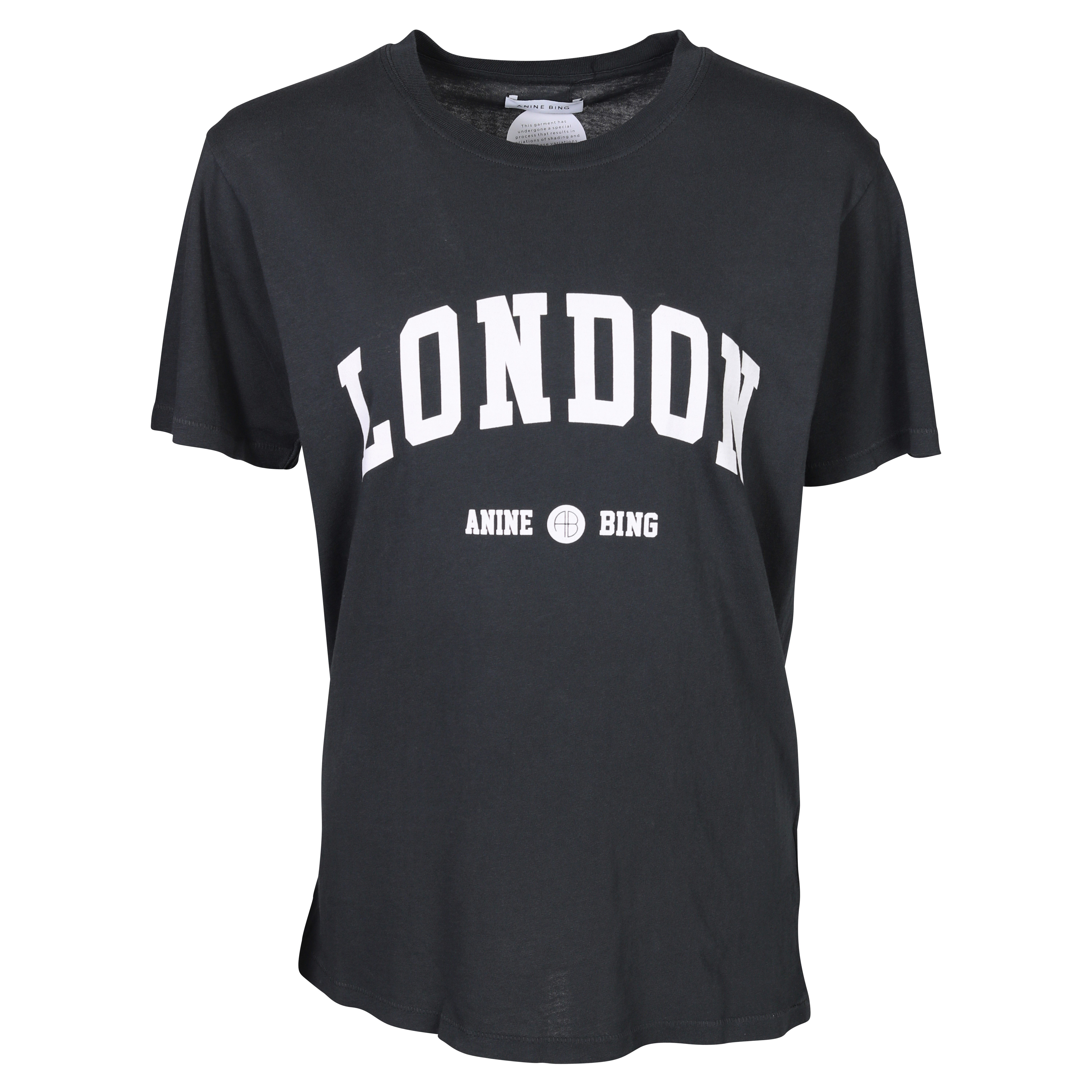 Anine Bing Lili Tee University London in Washed Black