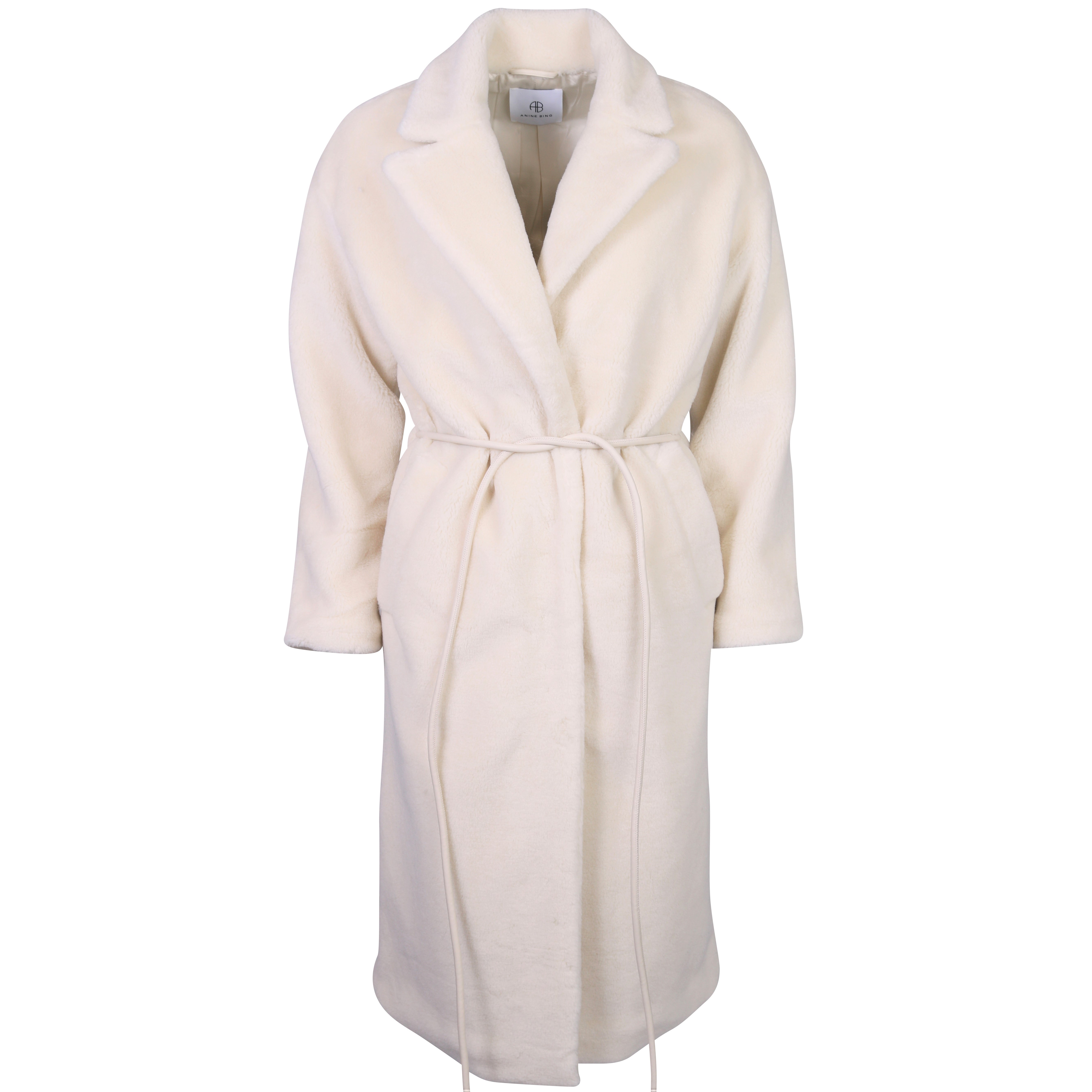 Anine Bing Sasha Coat in Cream