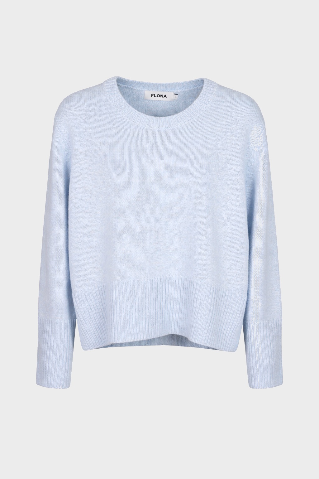 FLONA Cashmere Oversize Sweater in Light Blue Melange