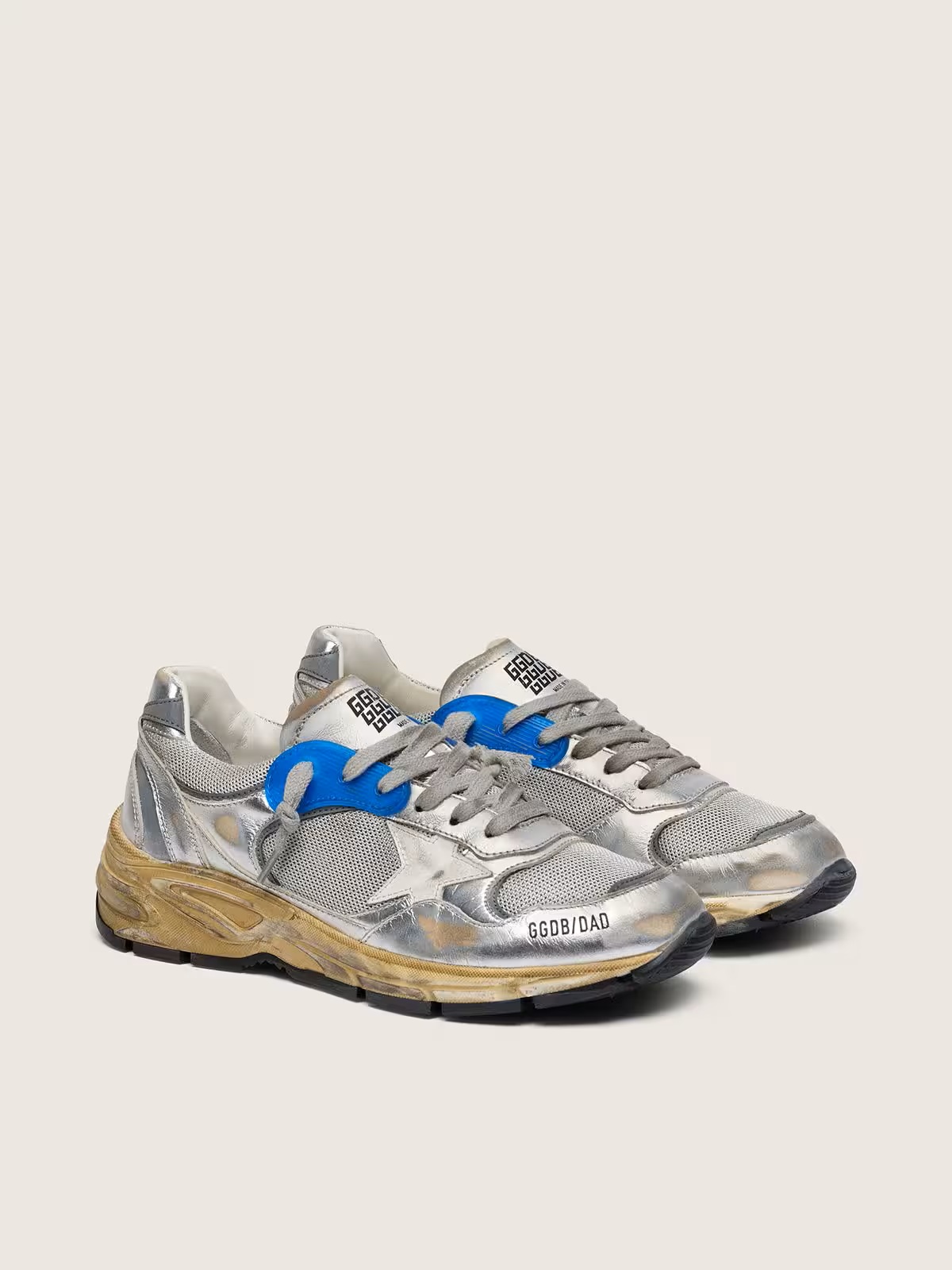 GOLDEN GOOSE Running Dad Star in Silver