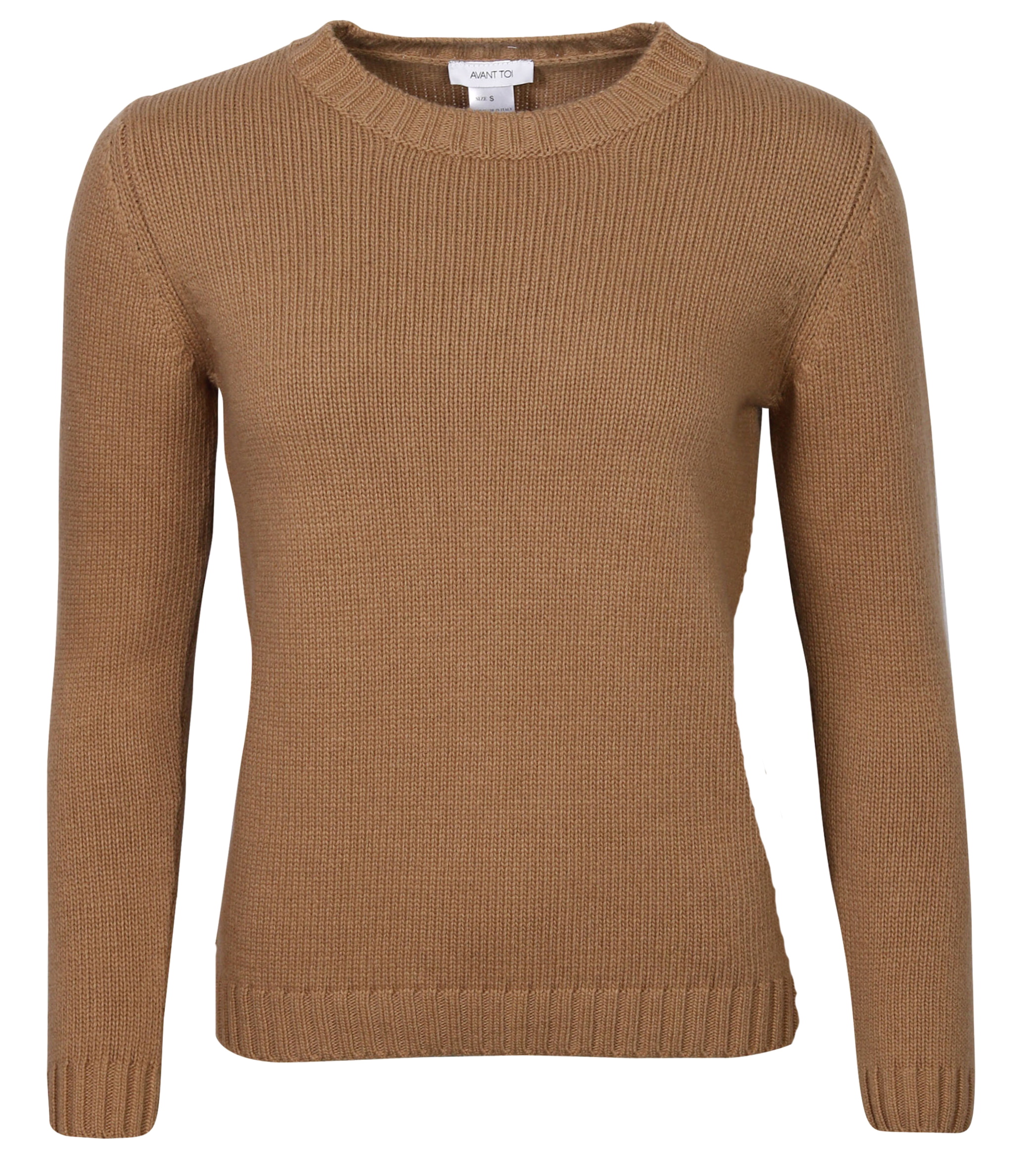 Avant Toi Crewneck Knit Sweater Camel