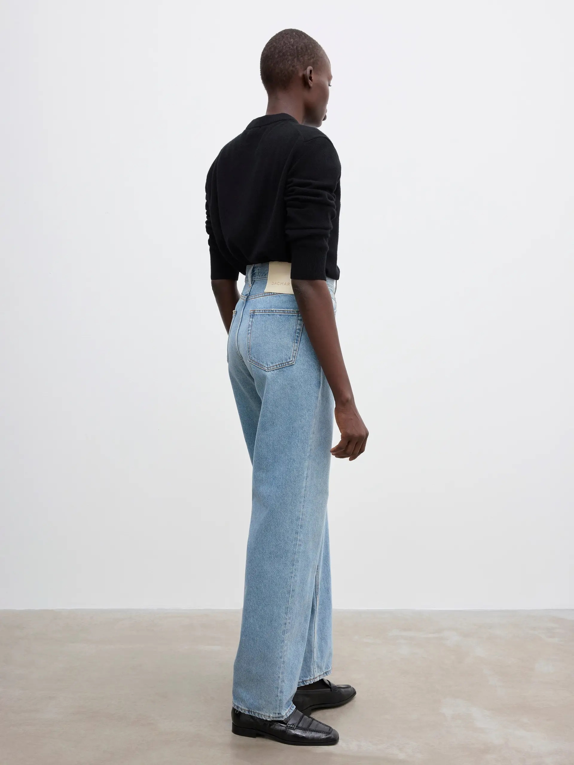 DAGMAR Wide Leg Jeans in Light Blue