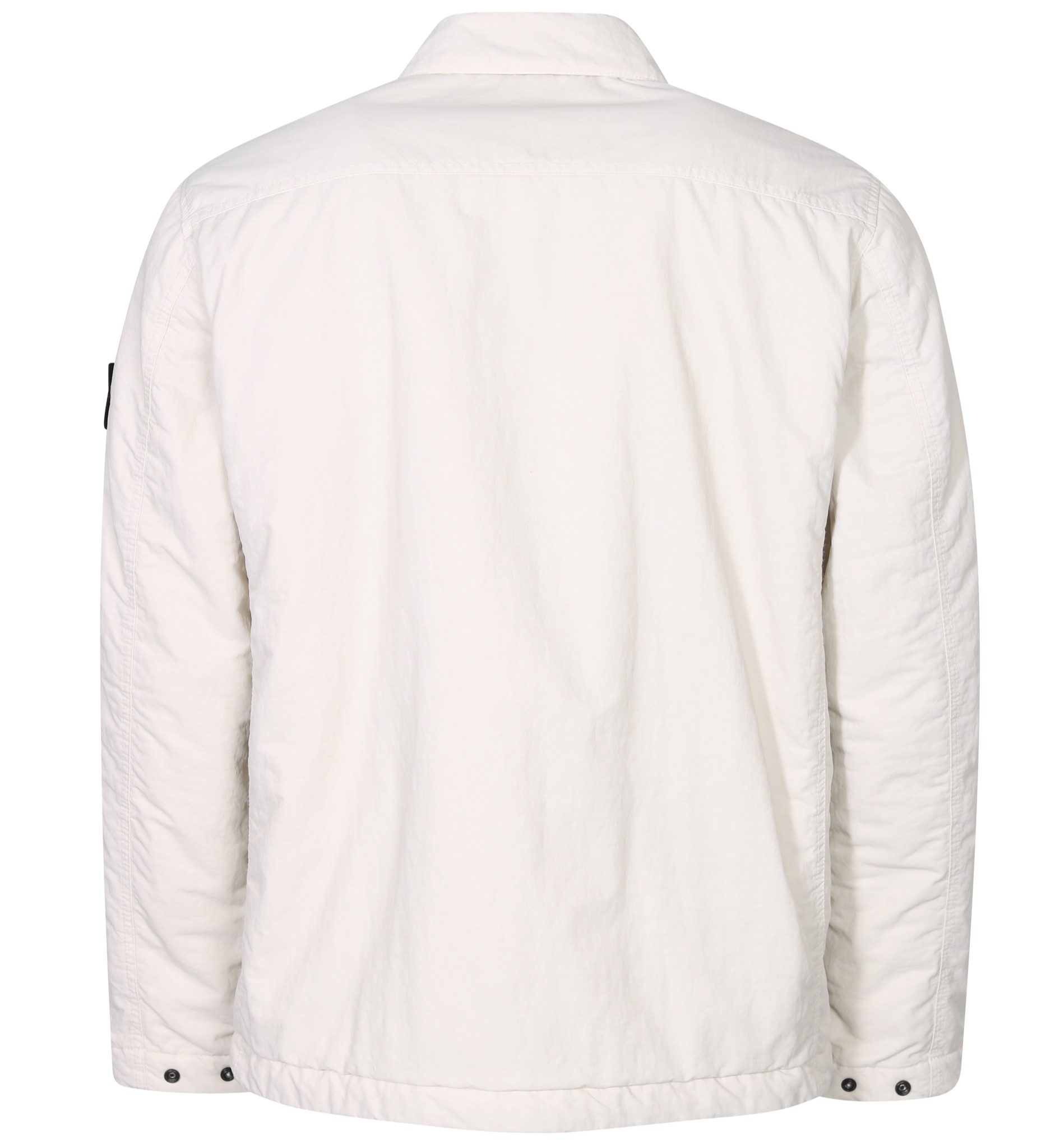 STONE ISLAND Opaque Nylon Twill Jacket in Cream