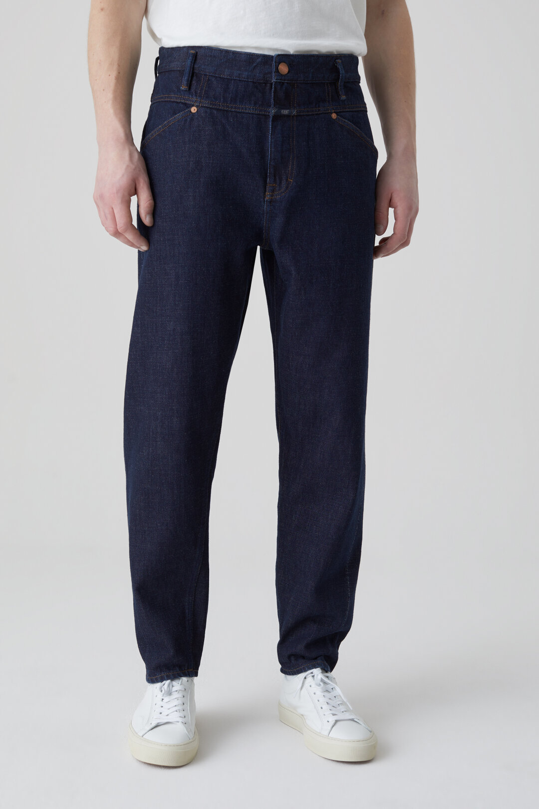 Closed X-Lent Tapered Jeans in Dark Blue