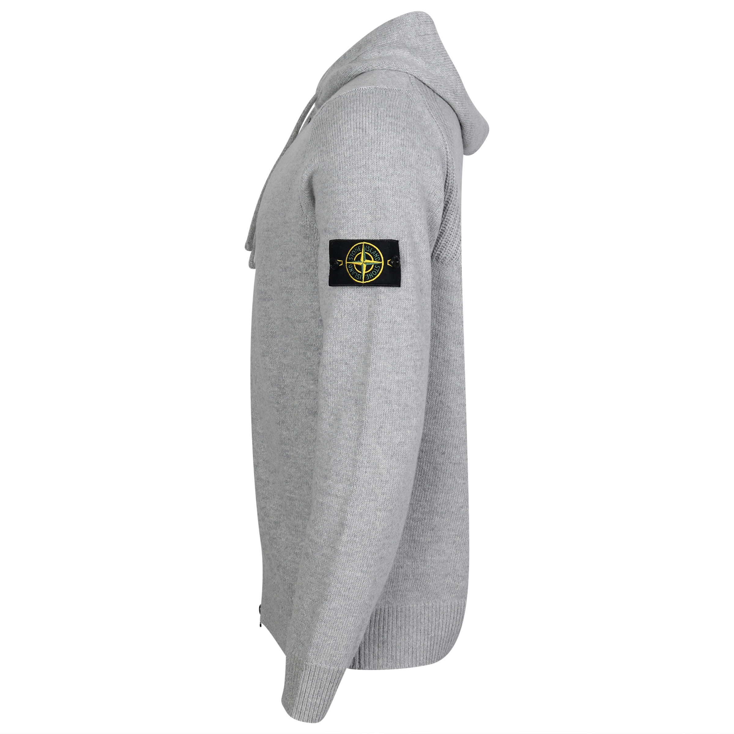 Stone Island Knit Zip Hoodie in Heathergrey
