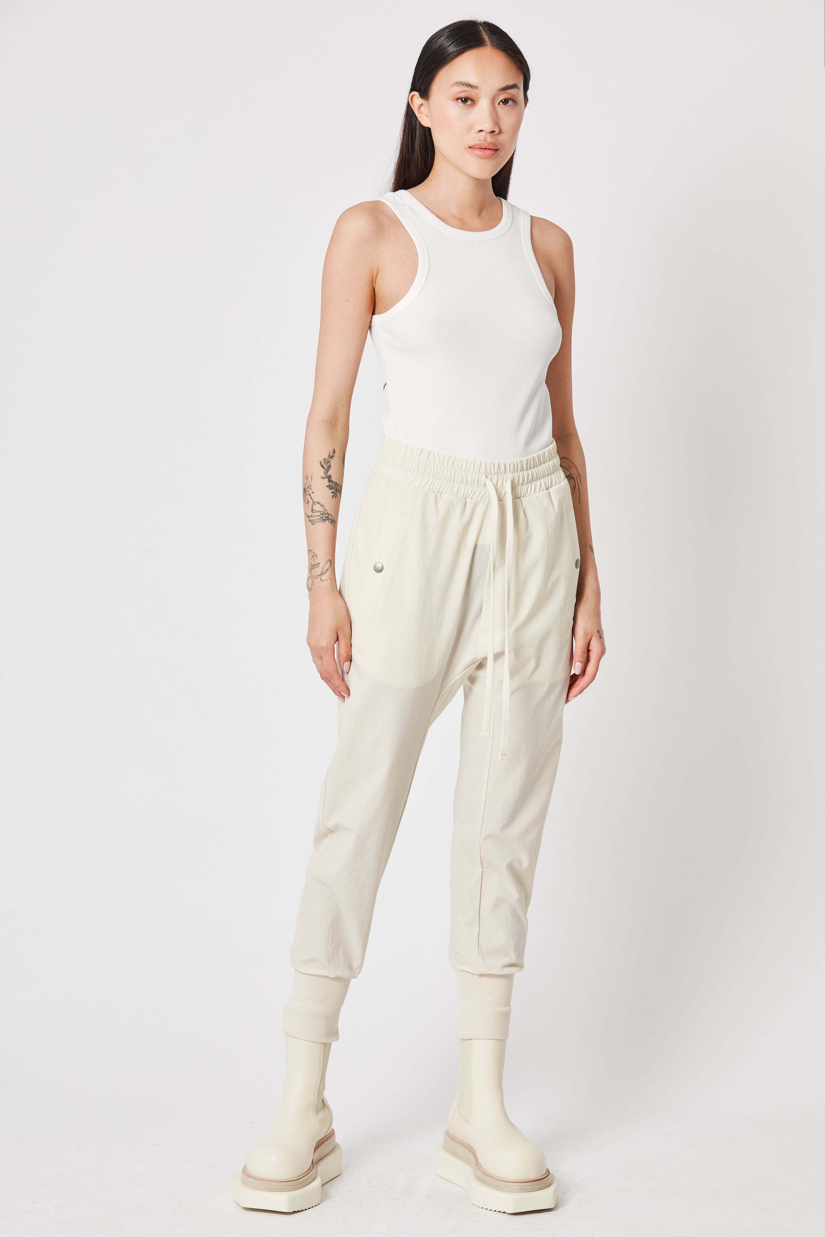 Thom Krom Rib Tank in Off White