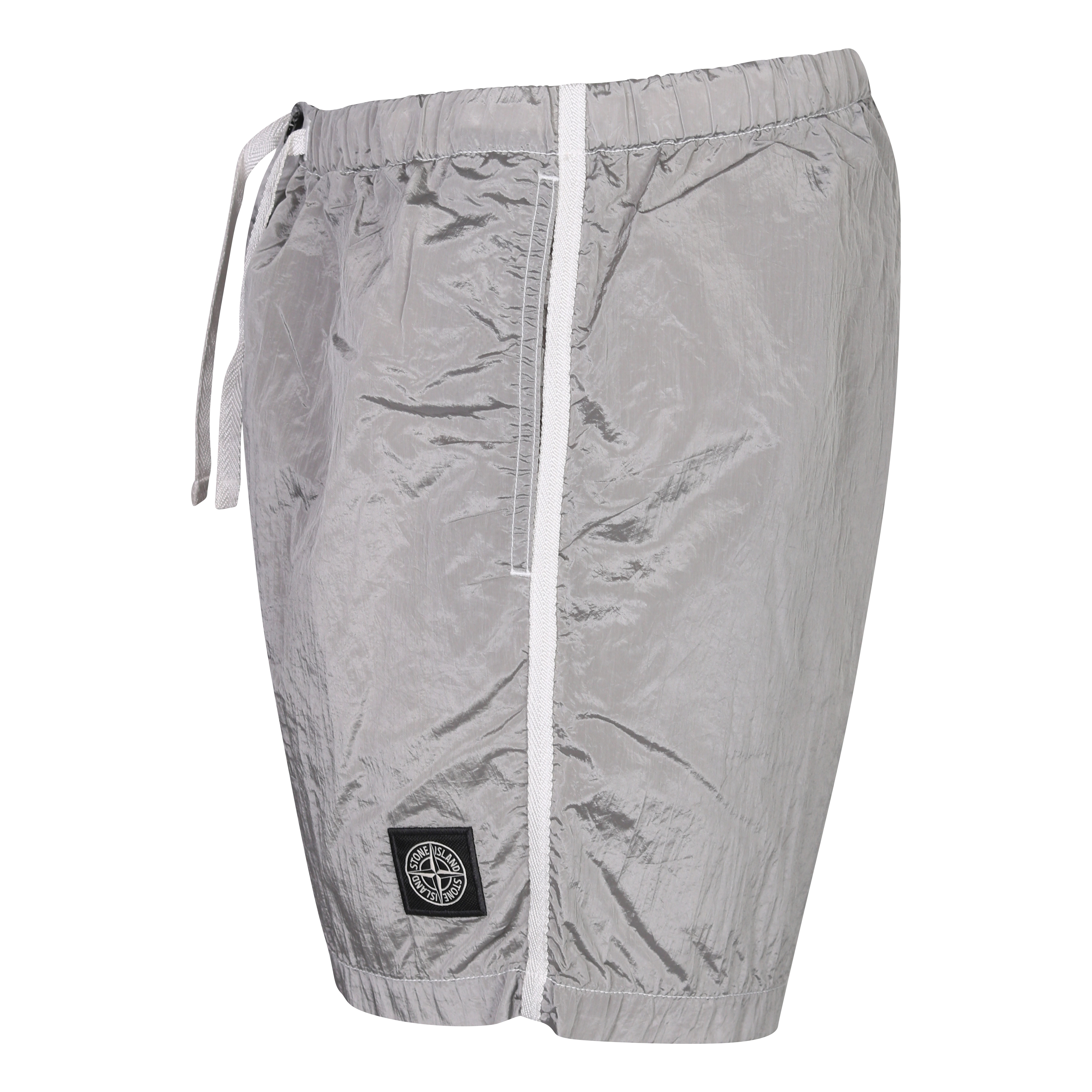Stone Island Swim Shorts in Shiny Light Grey XL
