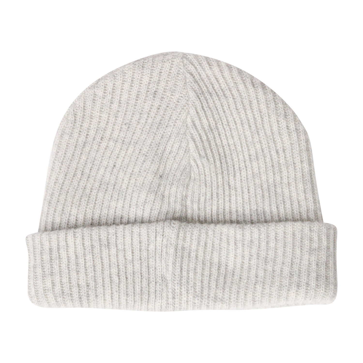 Ganni Recycled Wool Knit Hat Light Grey Melange