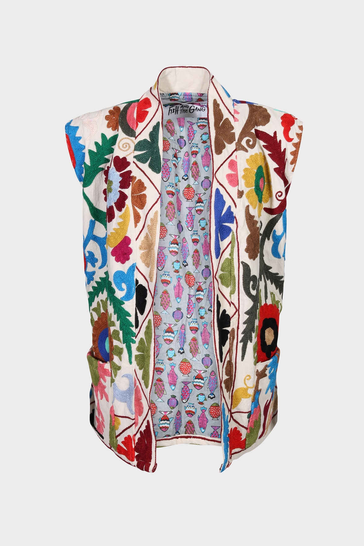 FISH AND THE GANG Suzani Vest