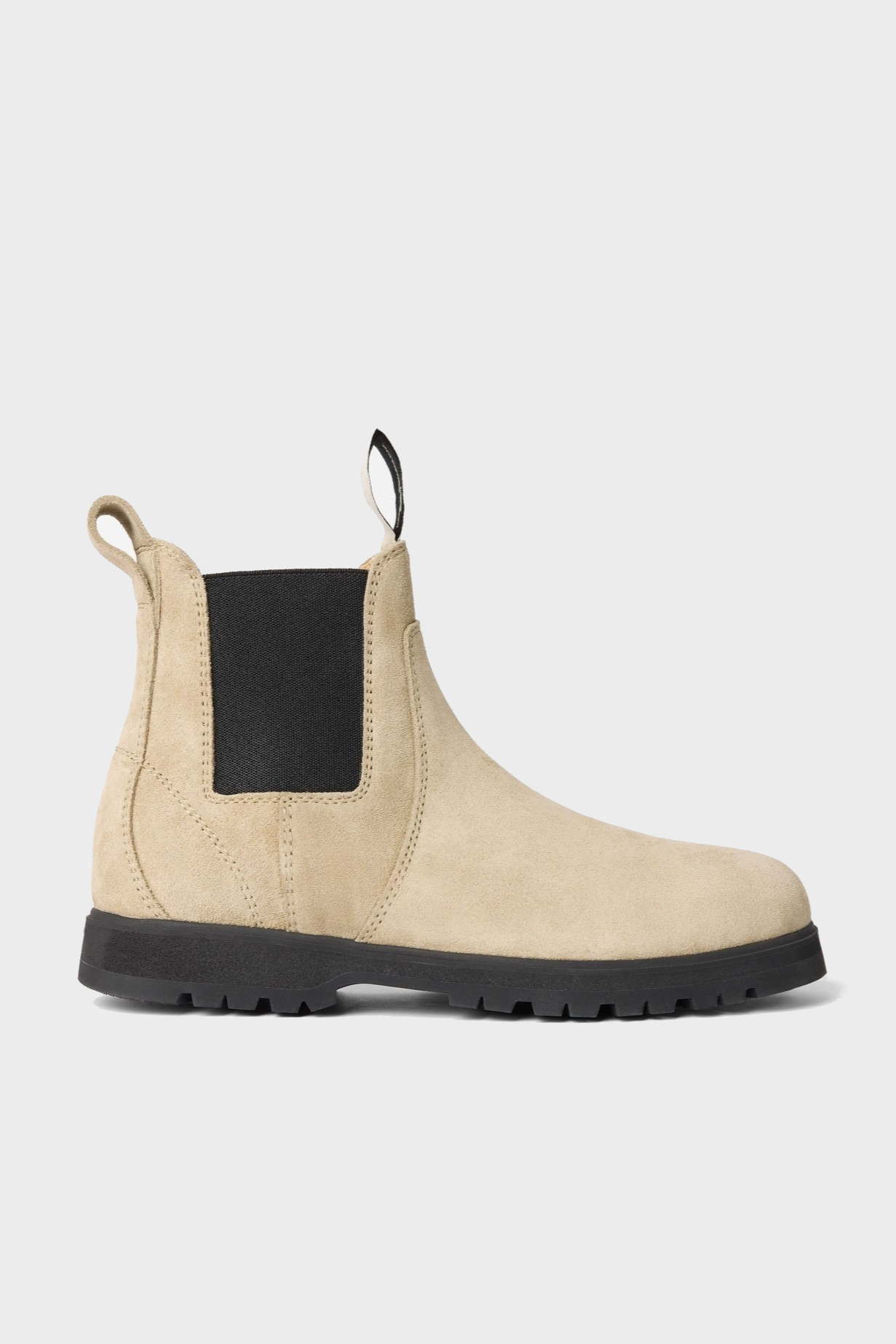 JACQUEMUS Chelsea Boots in Suede Dark Beige