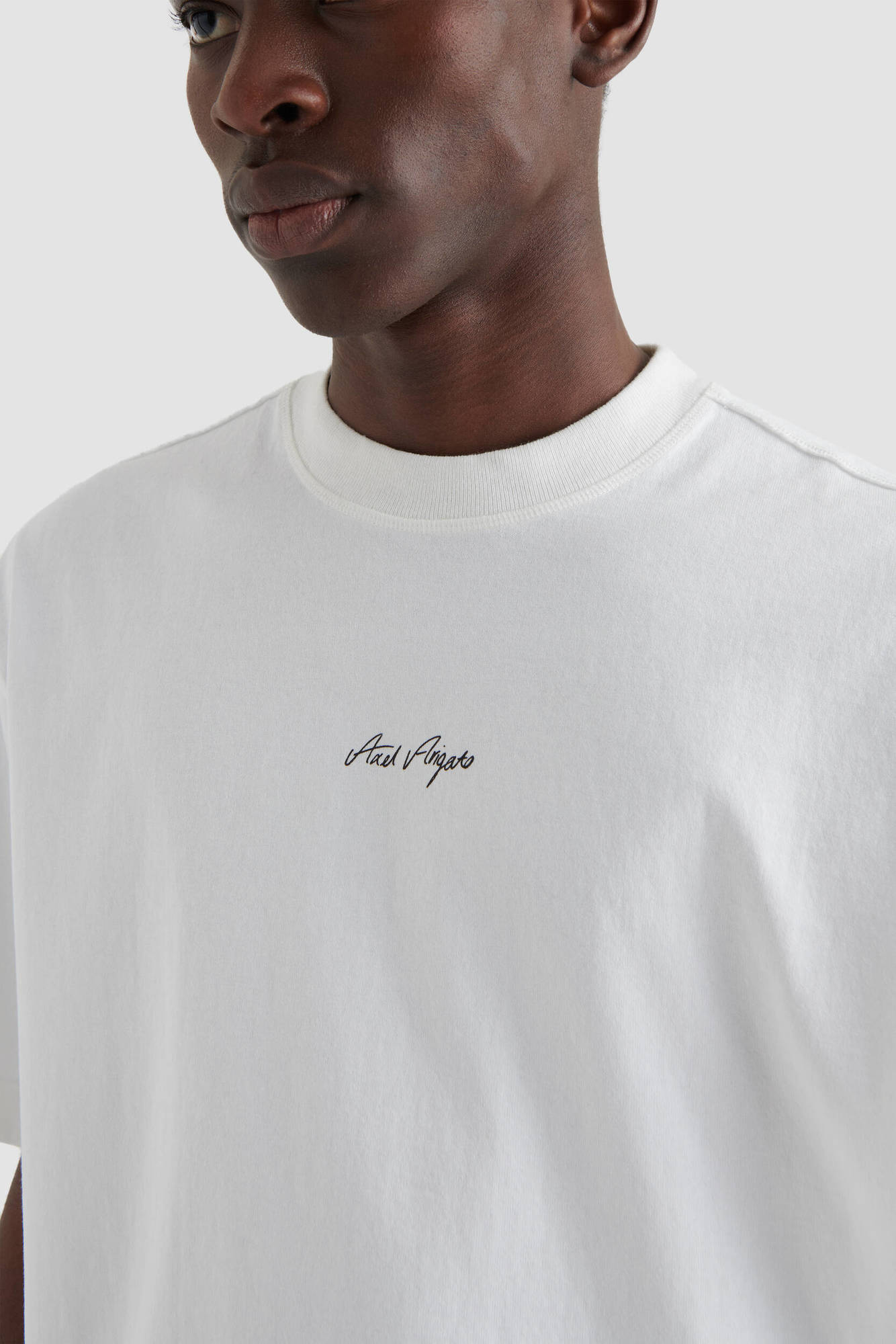 AXEL ARIGATO Sketch Stamped T-Shirt in White XL