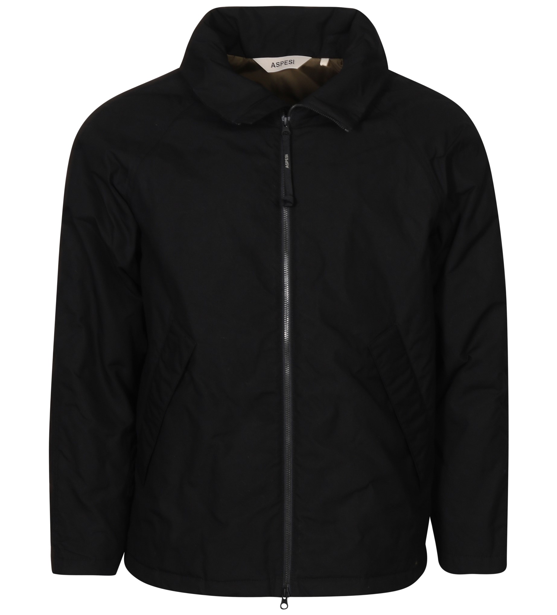 ASPESI Soft Padded Cotton Jacket in Black