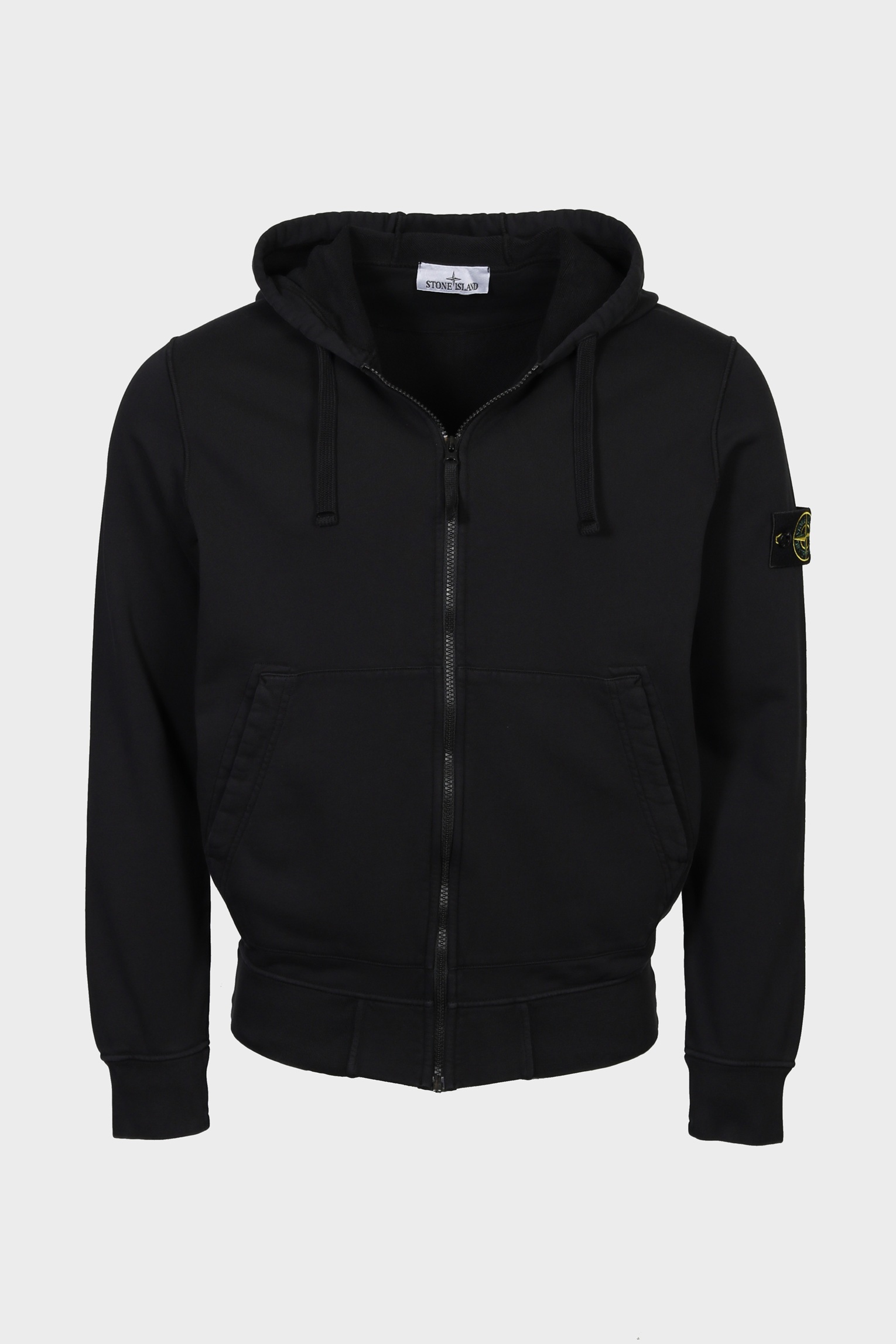 STONE ISLAND Zip Hoodie in Black