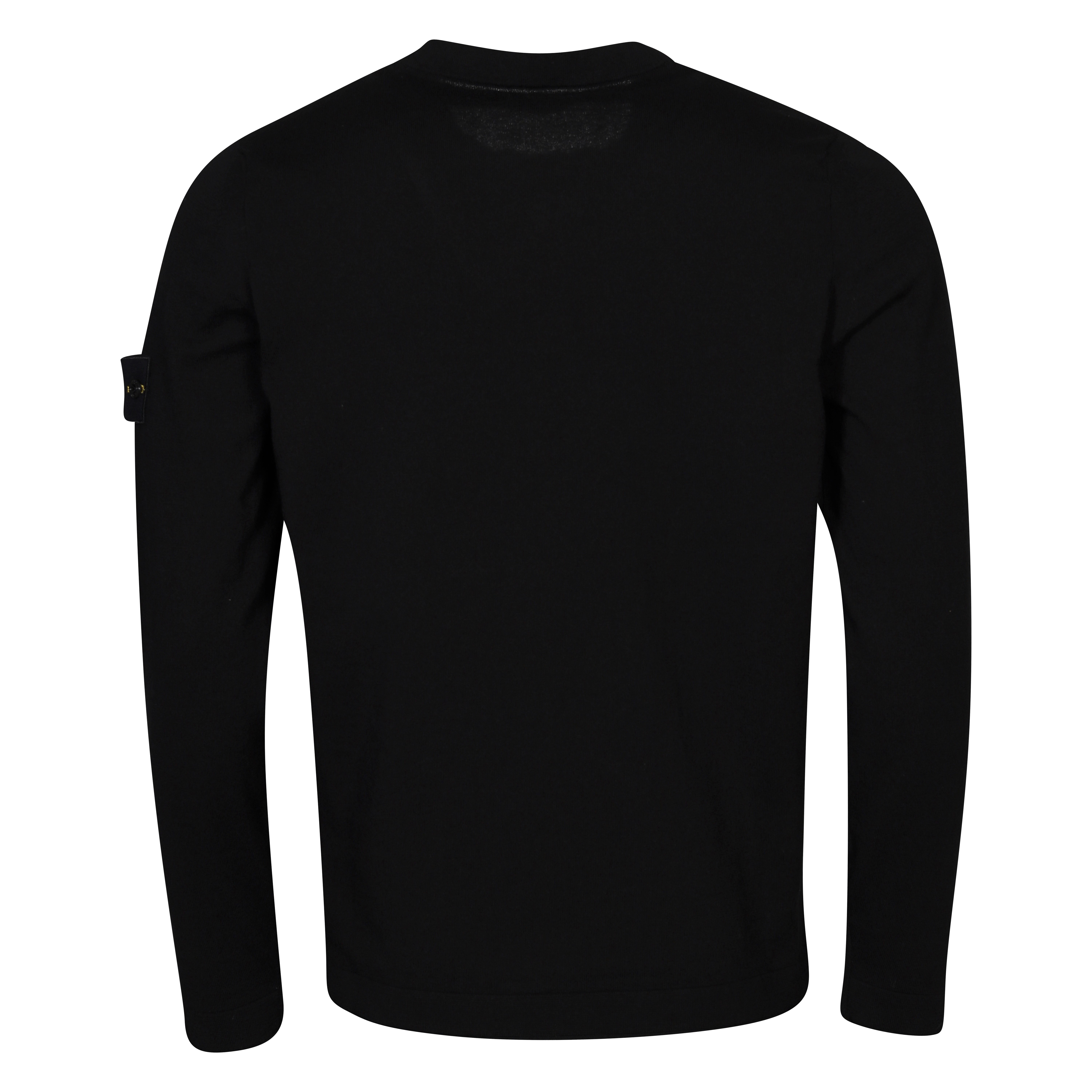 Stone Island Chest Pocket Knit Sweater in Black  L