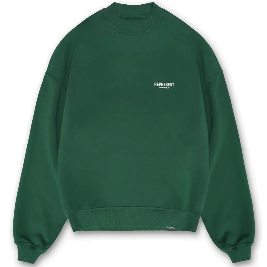 Represent Owners Club Sweater in Racing Green