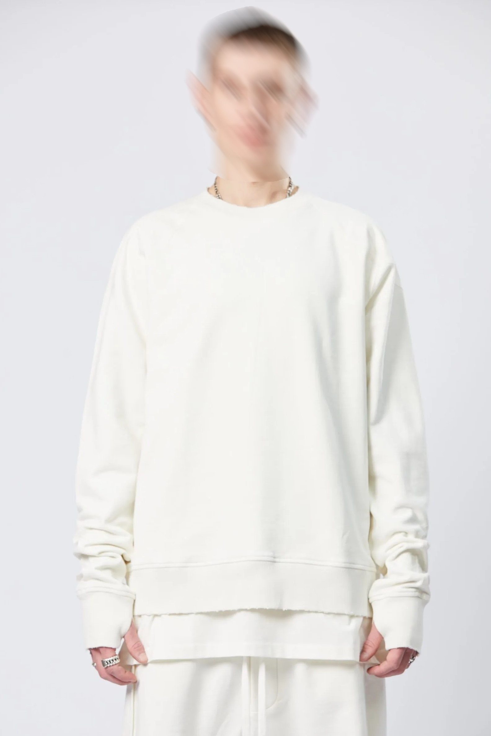 THOM KROM Sweatshirt in Cream L