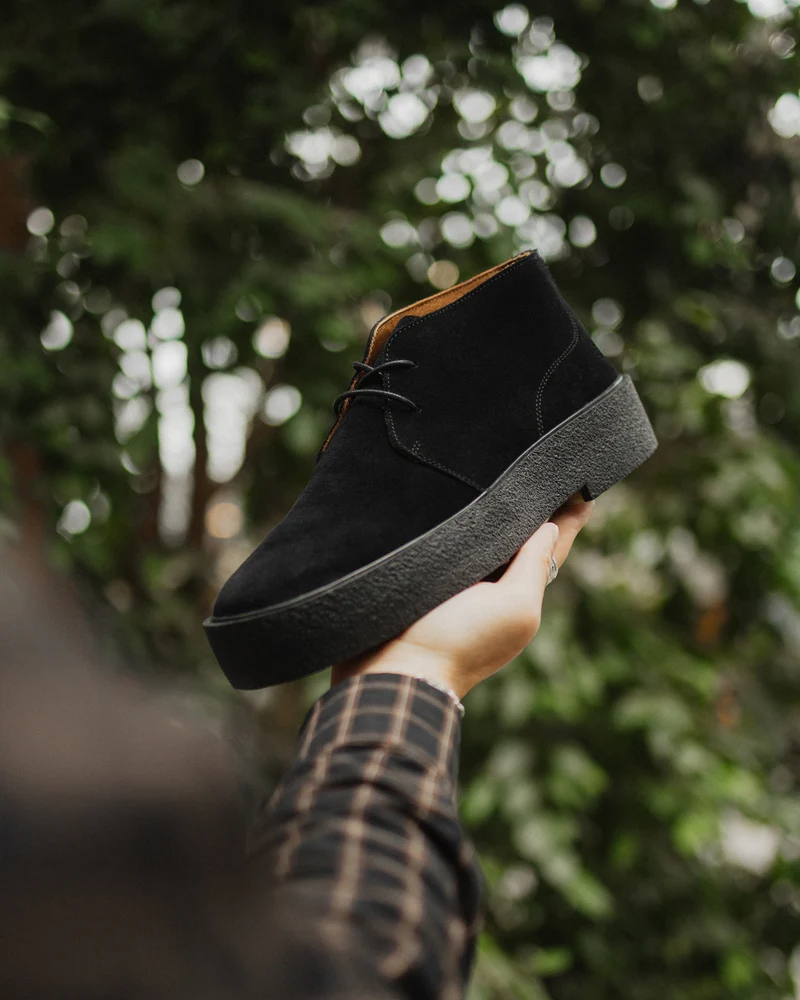 THE ORIGINAL PLAYBOY Preston Boot in Black Suede