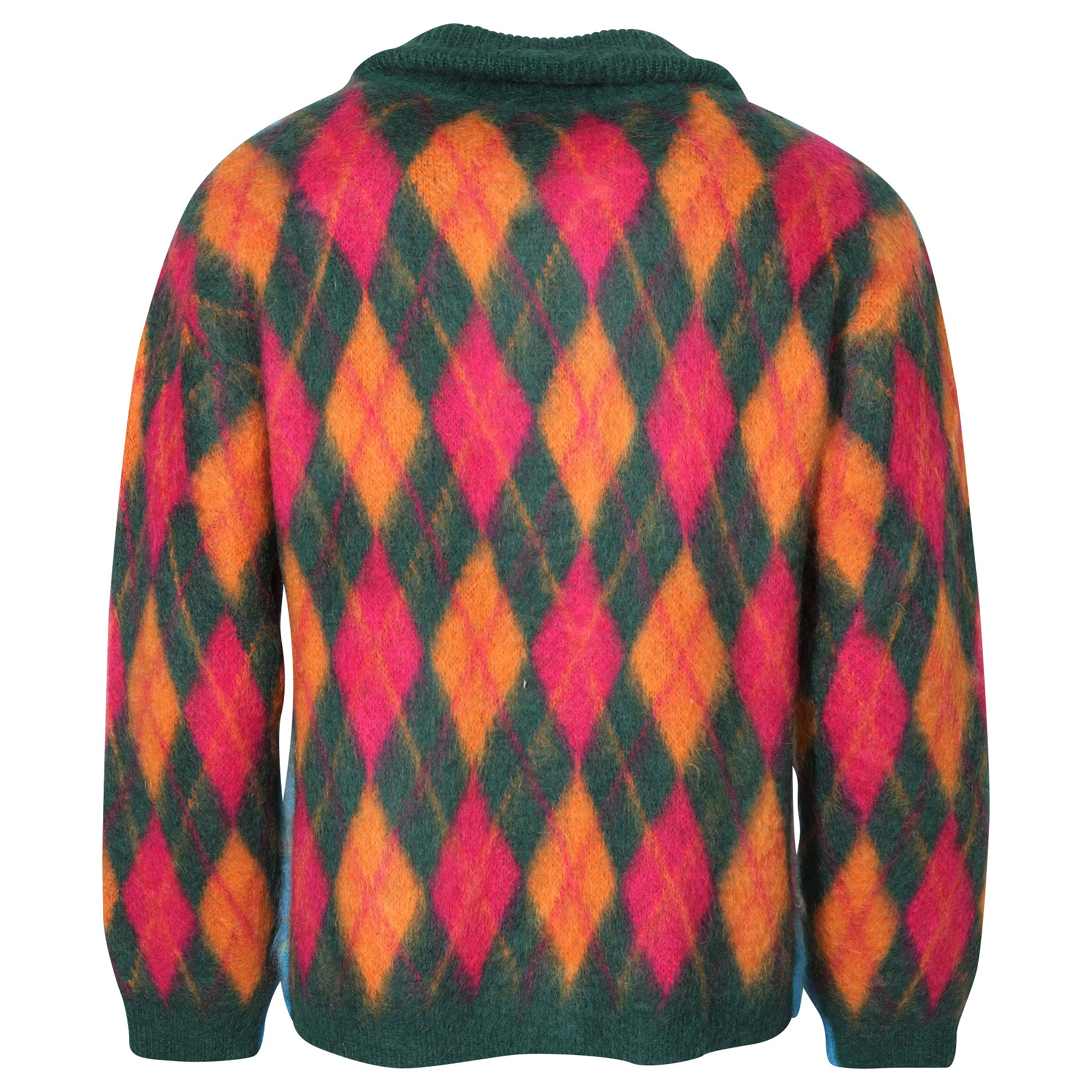 ROBERTO COLLINA Patch Knit Cardigan Multicolor