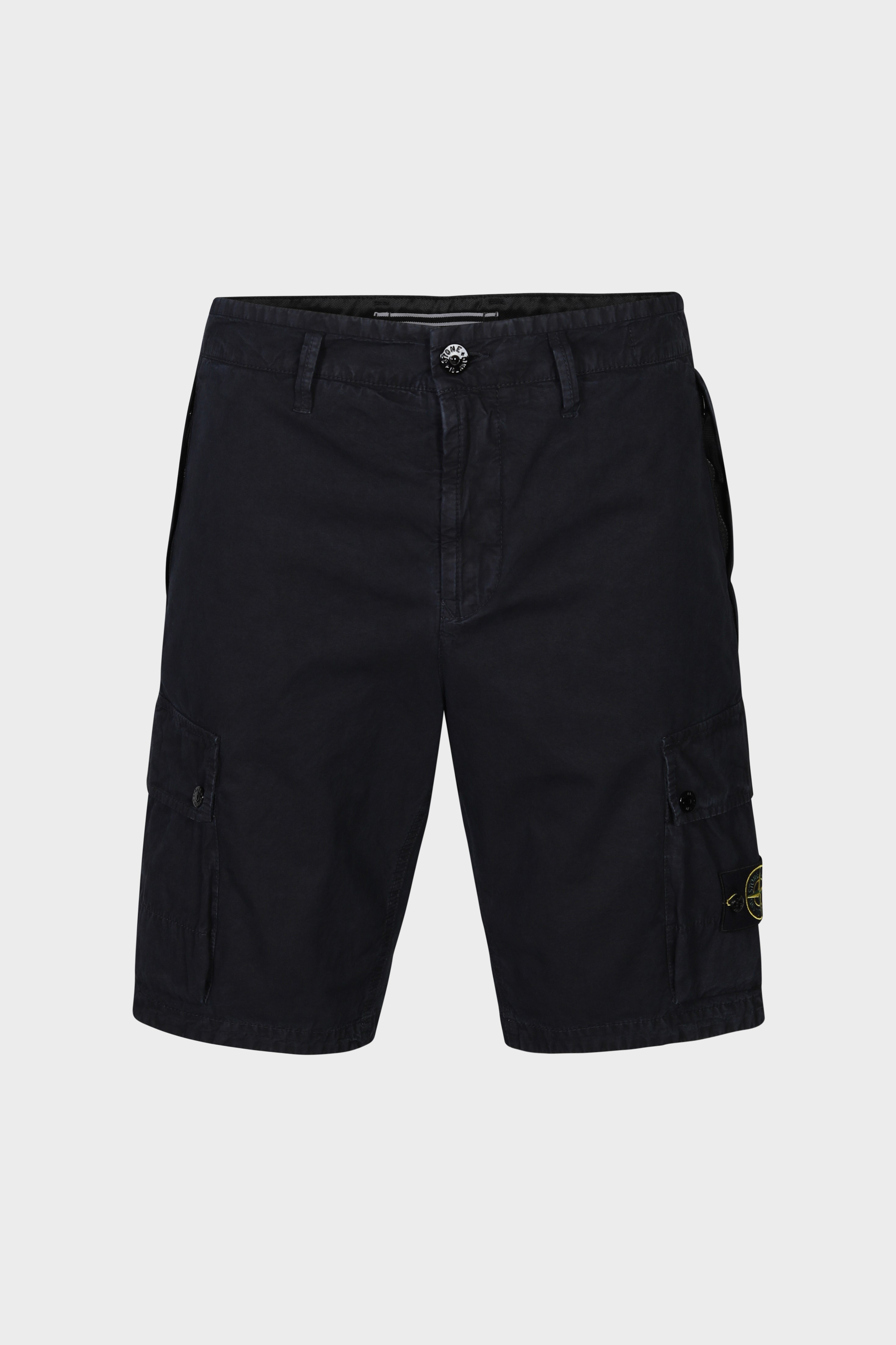 STONE ISLAND Slim Bermuda Shorts in Washed Navy STONE ISLAND Slim Bermuda Shorts in Washed Navy 36